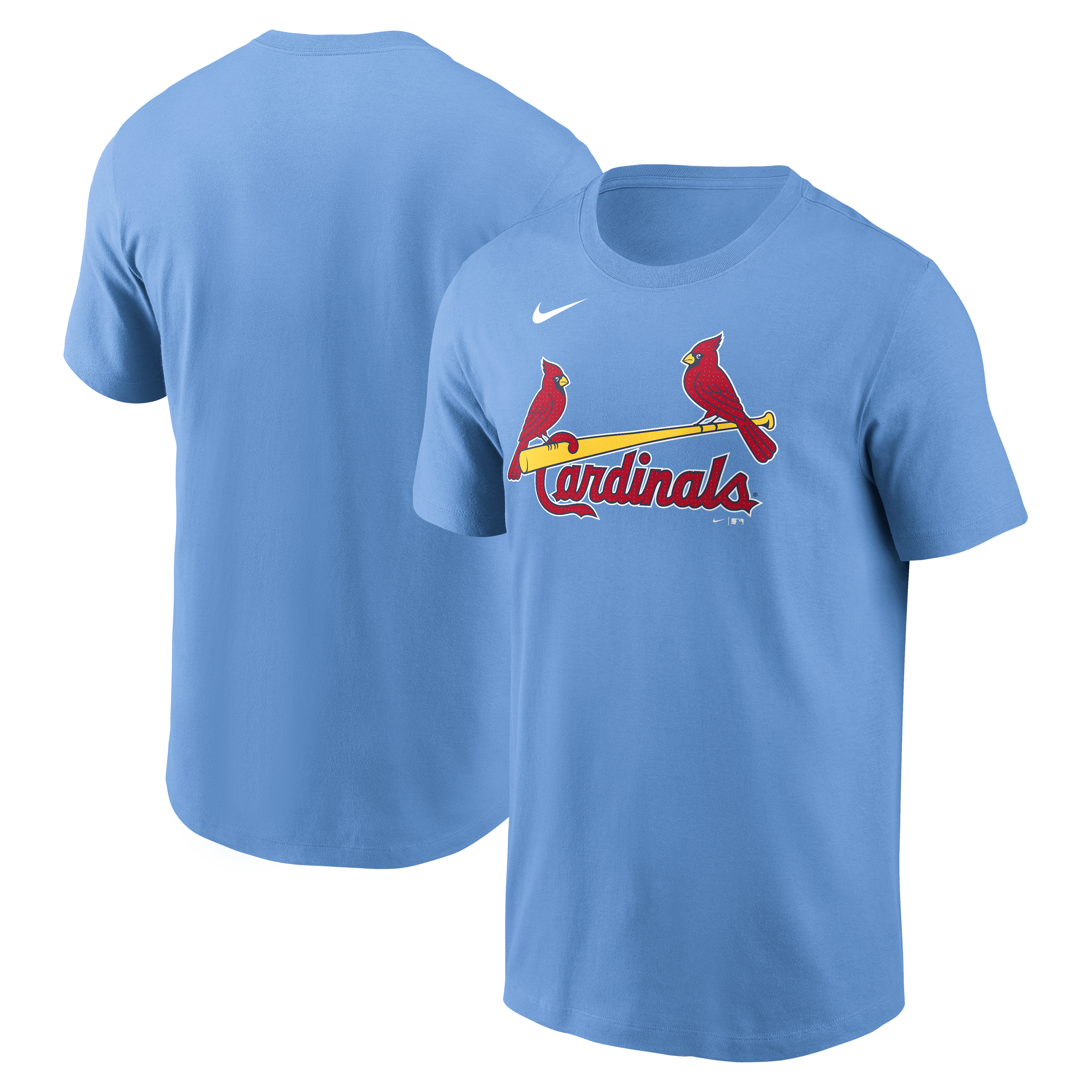 Men's Nike Light Blue St. Louis Cardinals Fuse Wordmark T-Shirt