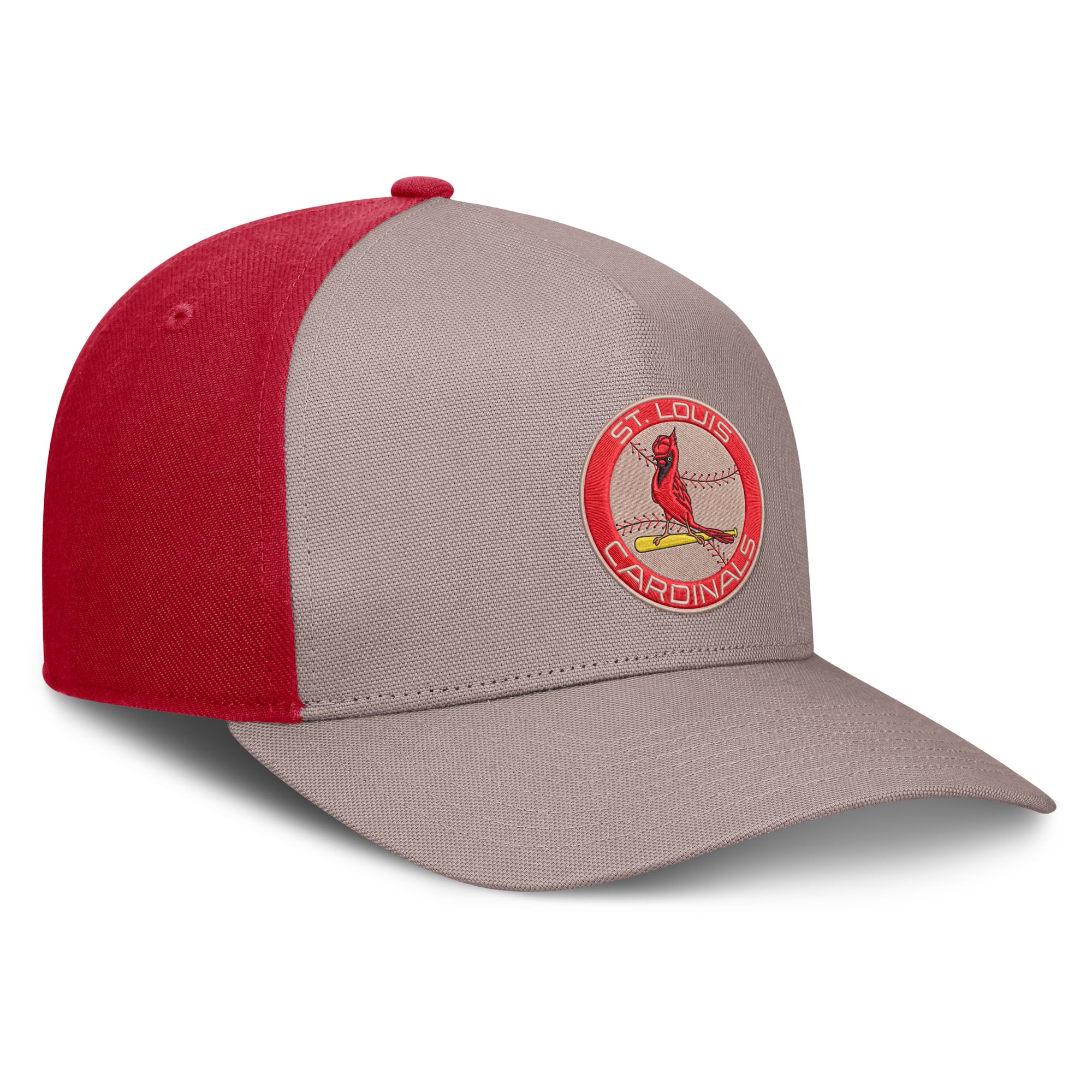 Men's Nike Light Brown/Red St. Louis Cardinals Cooperstown Rise A-Frame Adjustable Hat