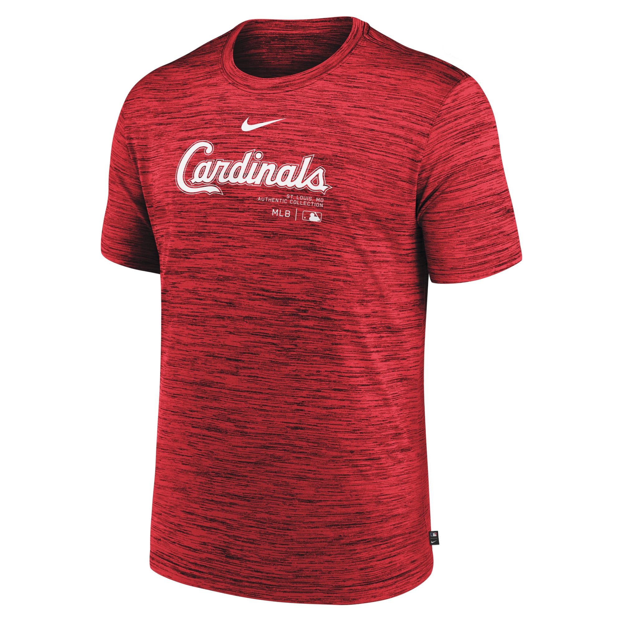 T-shirt Nike rouge St. Louis Cardinals Authentic Collection Velocity Performance pour homme