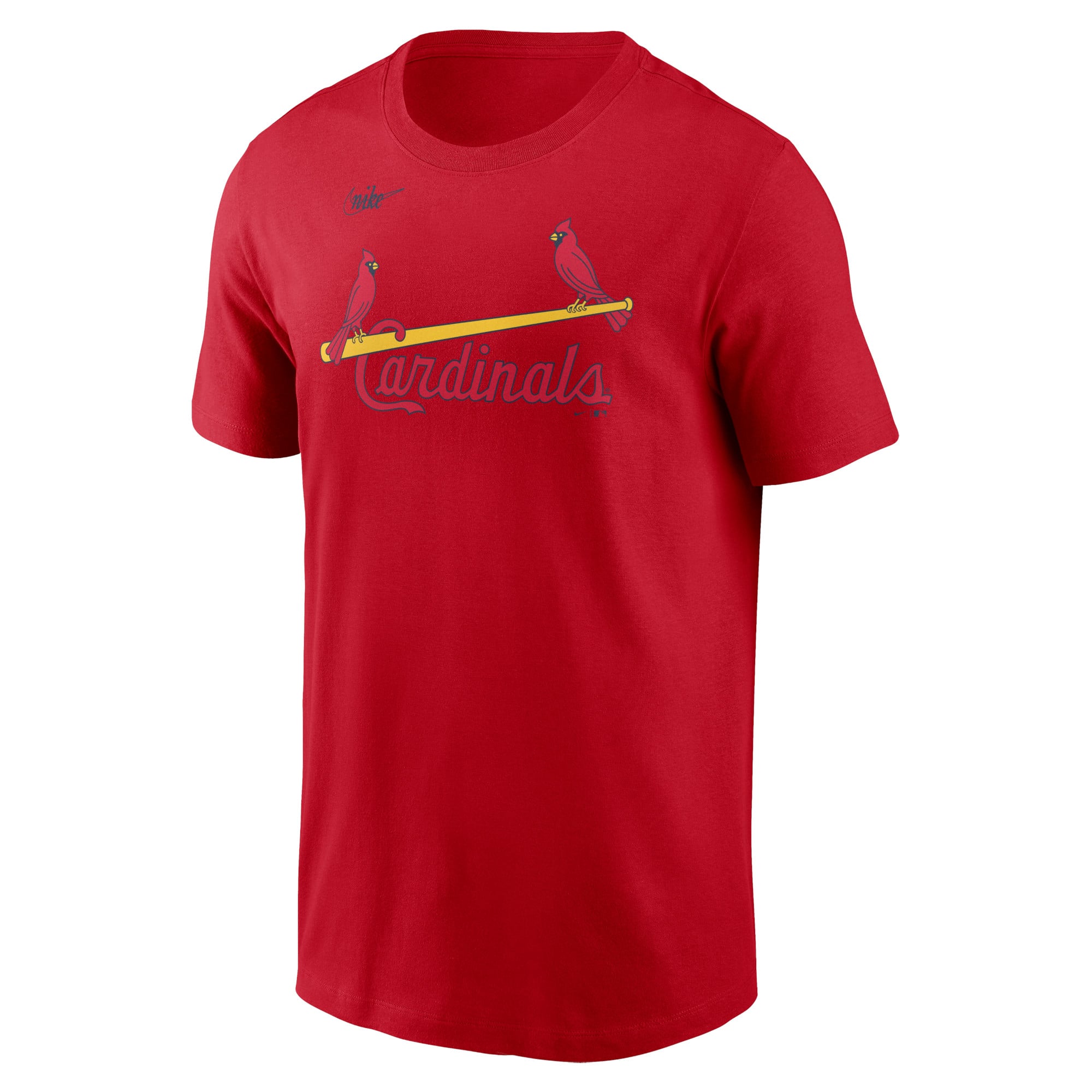 T-shirt Nike rouge pour homme, collection Cooperstown, logo des Cardinals de Saint-Louis