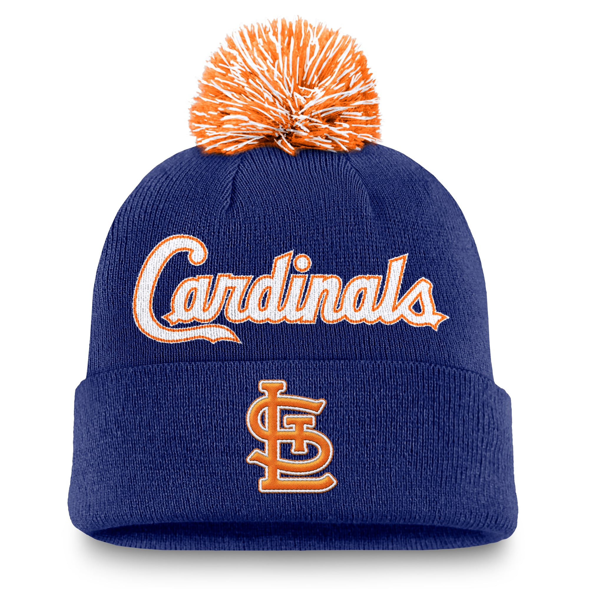 Bonnet à revers Nike Royal St. Louis Cardinals pour homme avec pompon