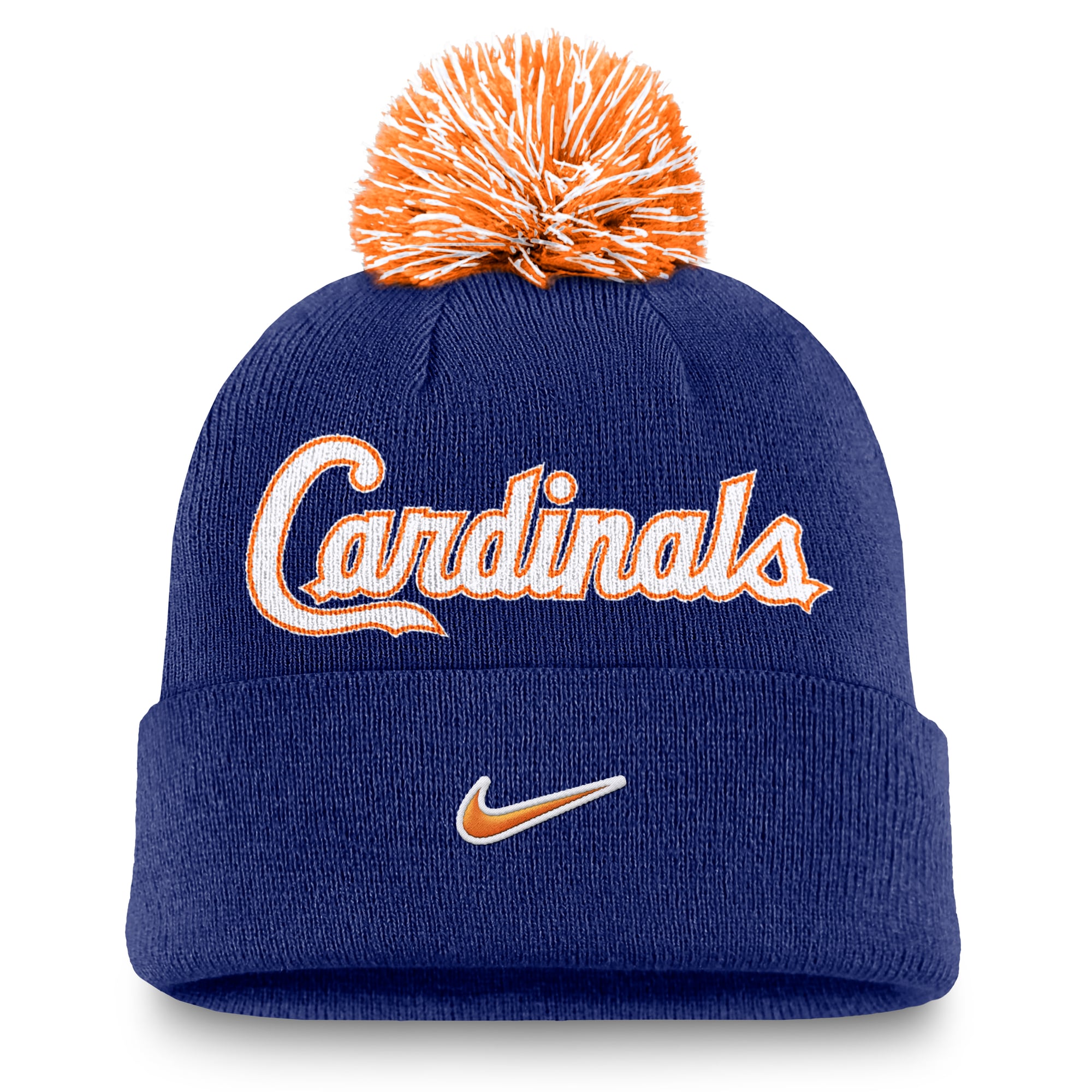 Bonnet à revers Nike Royal St. Louis Cardinals pour homme avec pompon