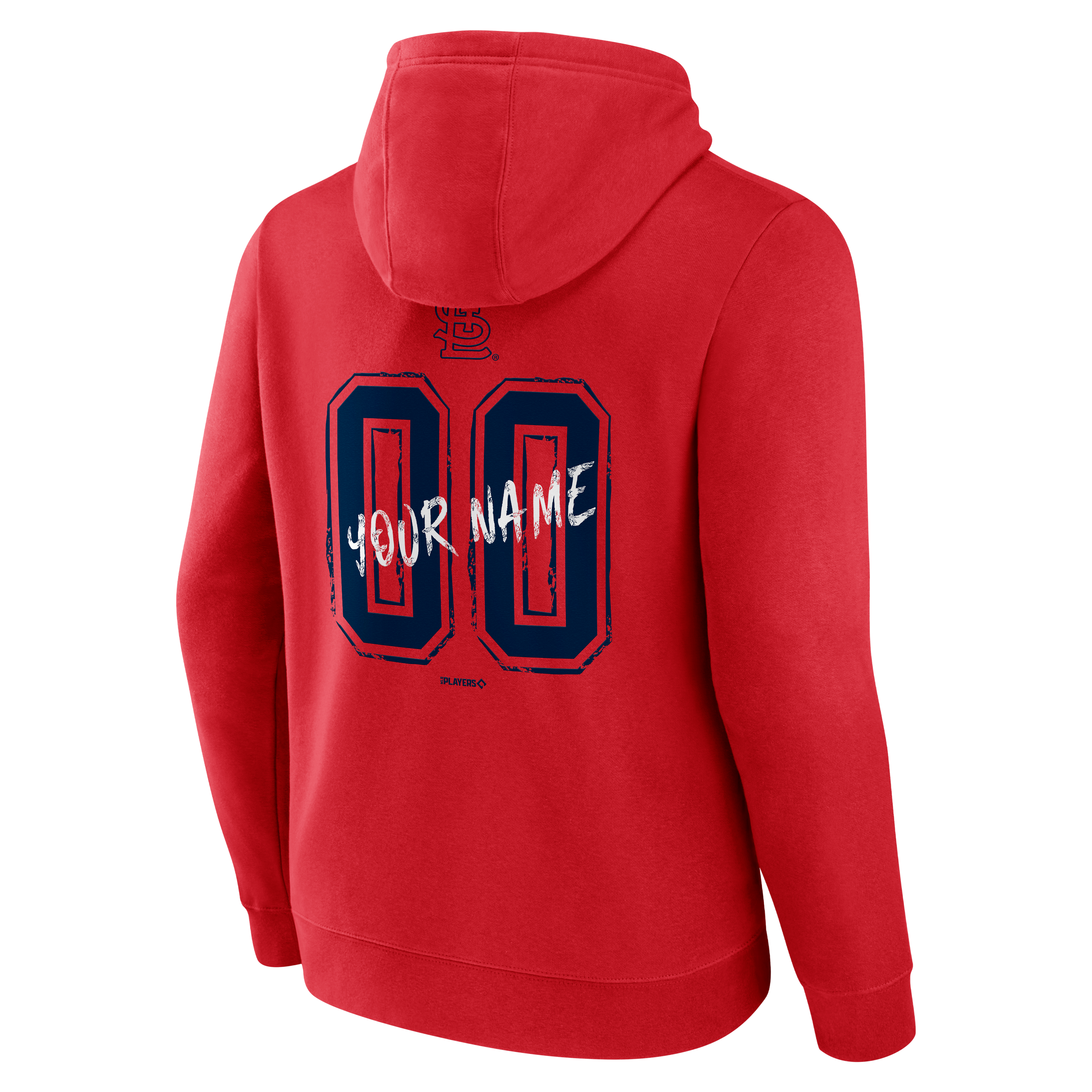 Men's Red St. Louis Cardinals Hustle Personalized Name & Number Hoodie