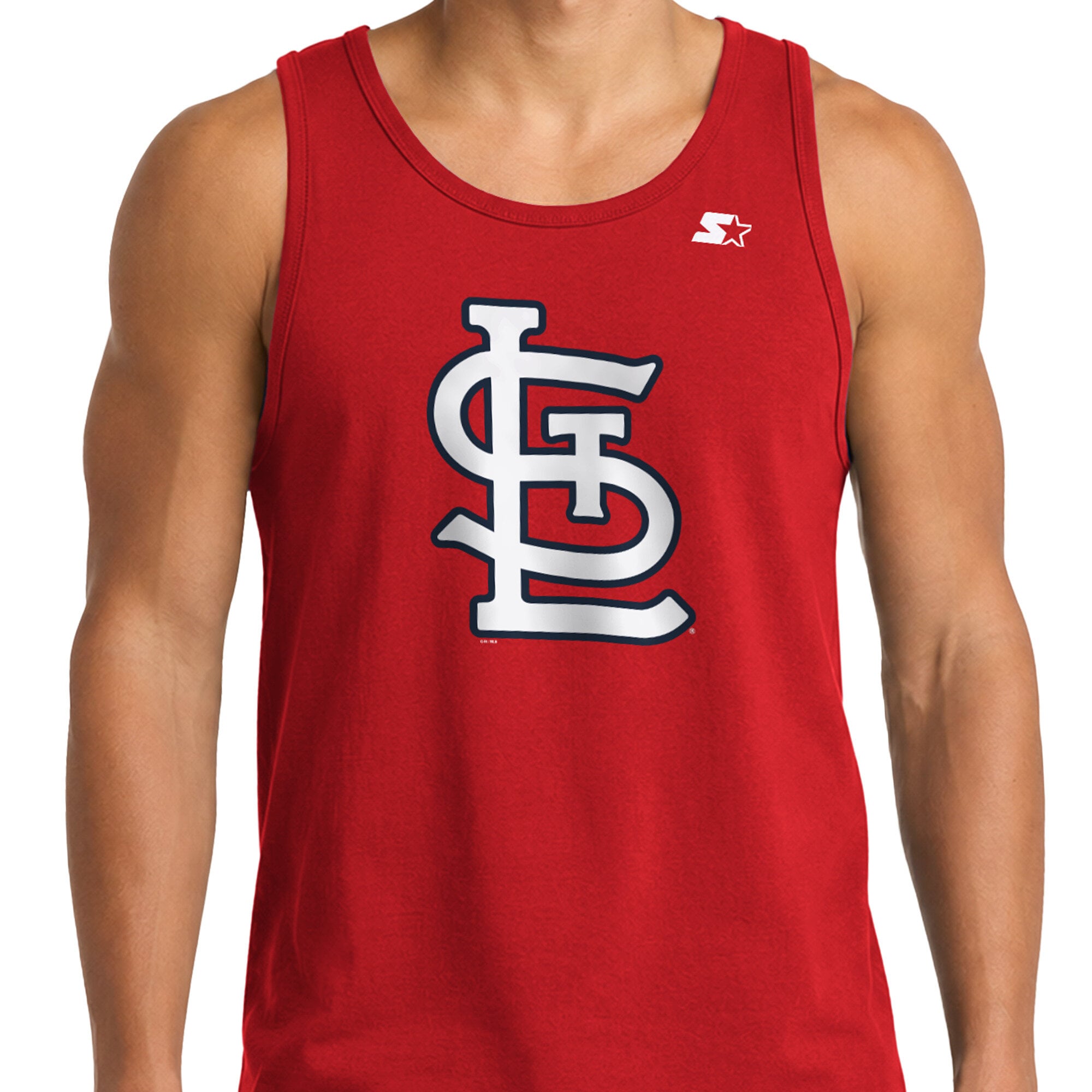 Men's Starter Red St. Louis Cardinals Tank Top
