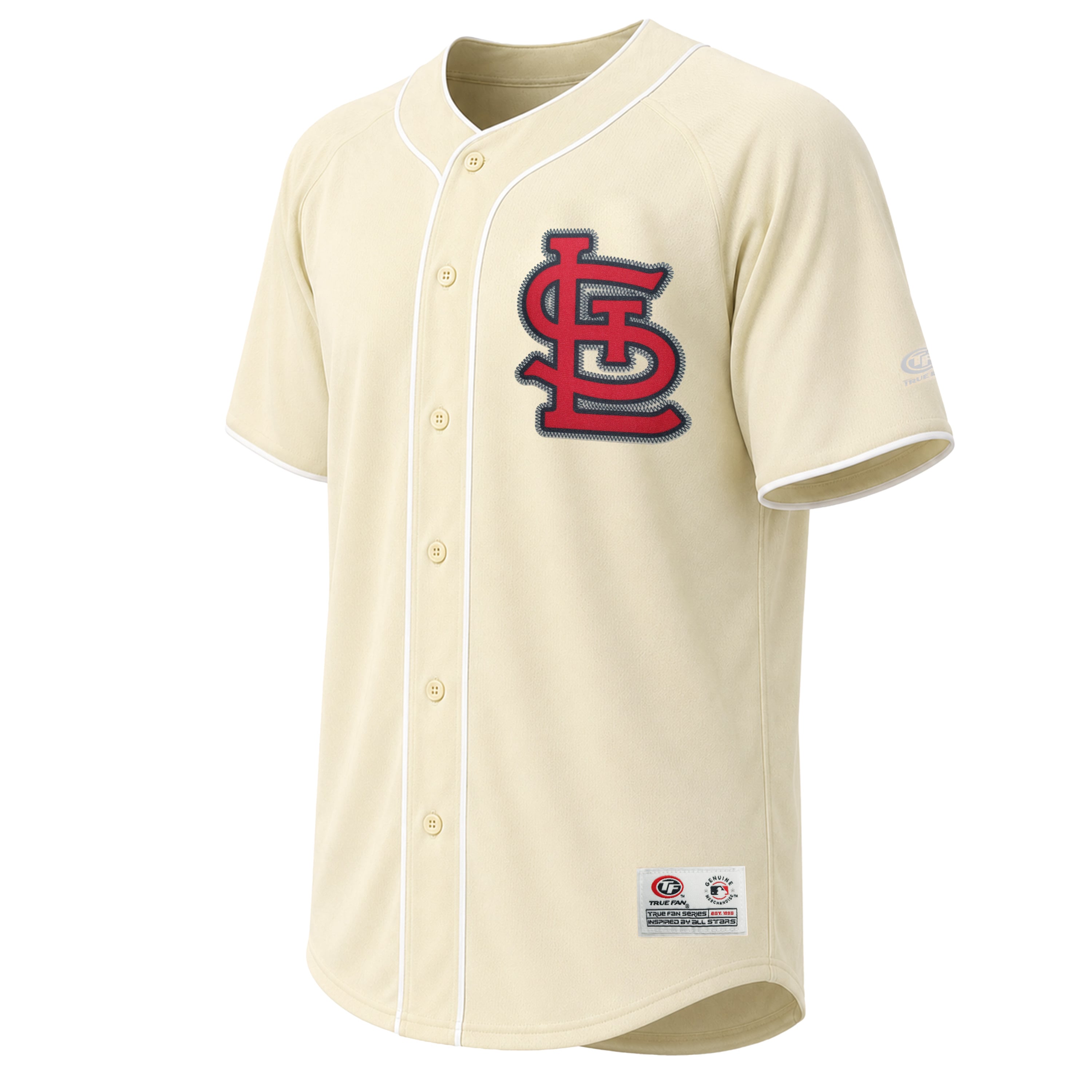 Maillot de mode Stitches crème pour homme des Cardinals Saint-Louis