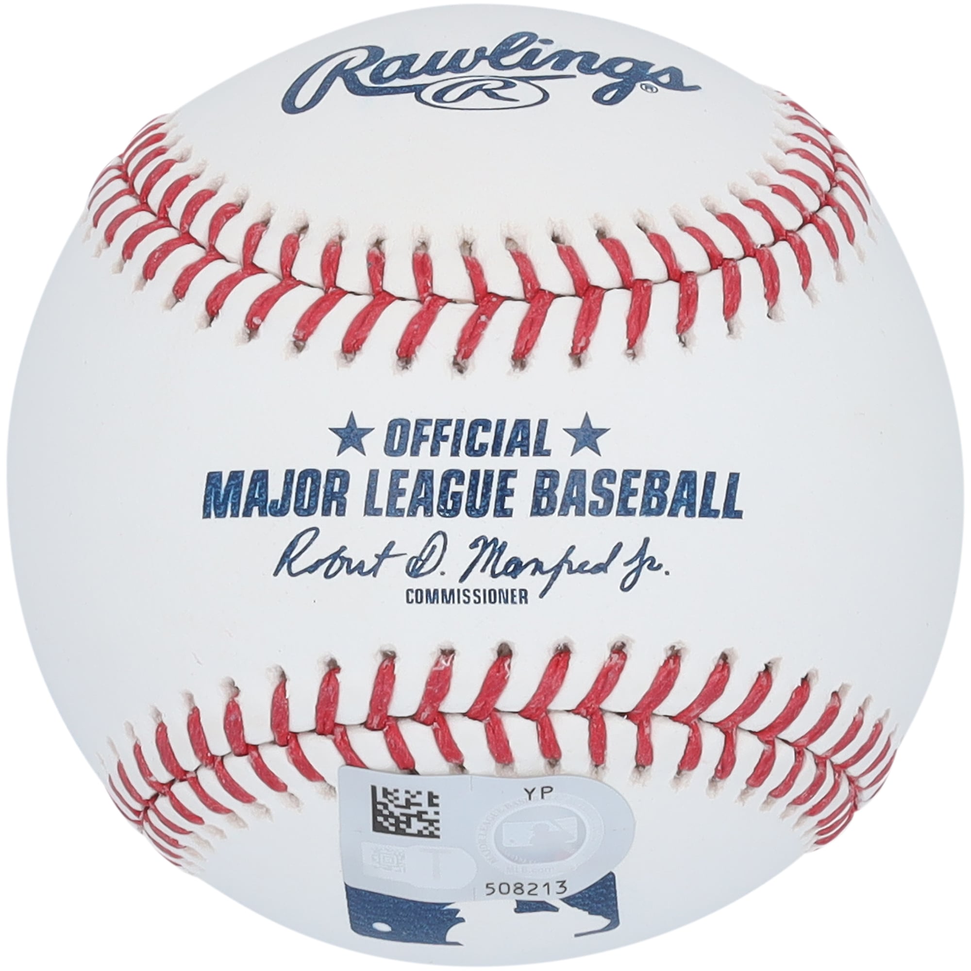 Balle de baseball autographiée par Paul Goldschmidt, joueur des Cardinals de Saint-Louis, élu MVP de la Ligue nationale en 2022, avec inscription « 22 NL MVP ».