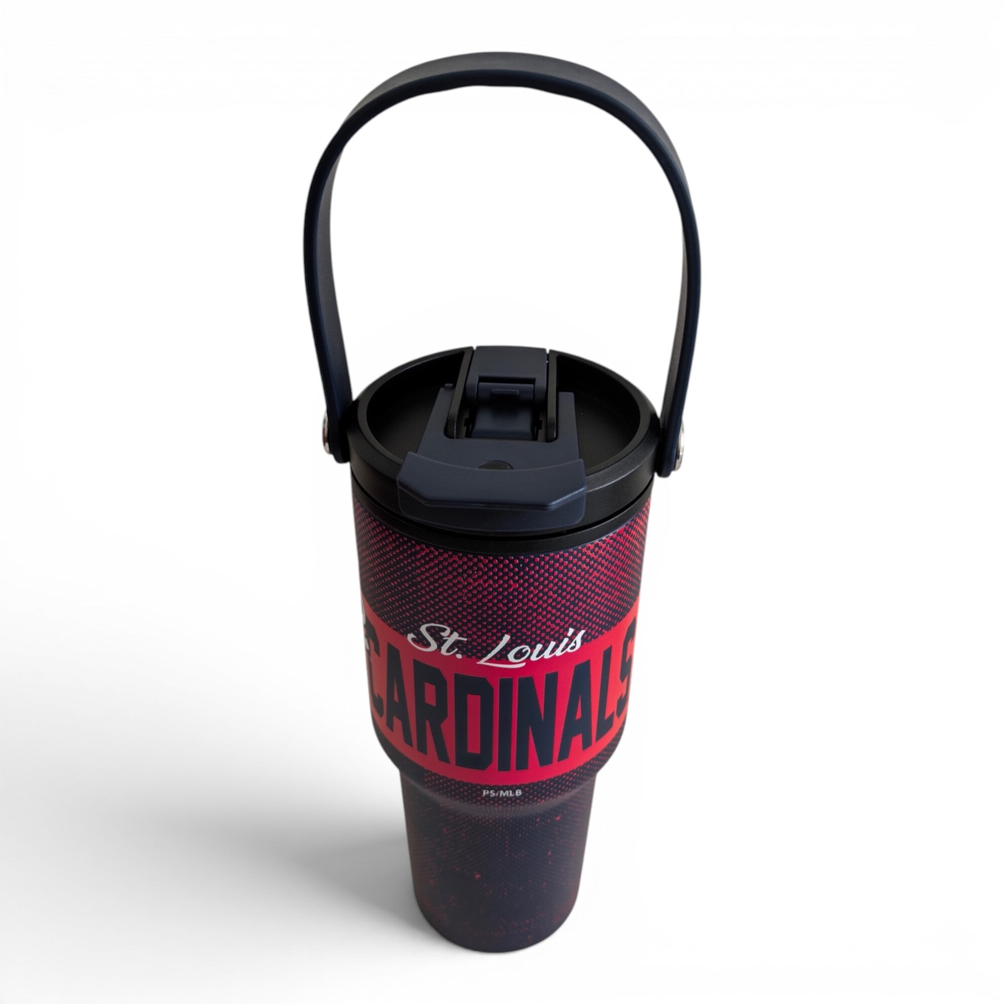Gourde Pegasus St. Louis Cardinals de 710 ml (24 oz) en acier inoxydable à dégradé moucheté et double bouchon