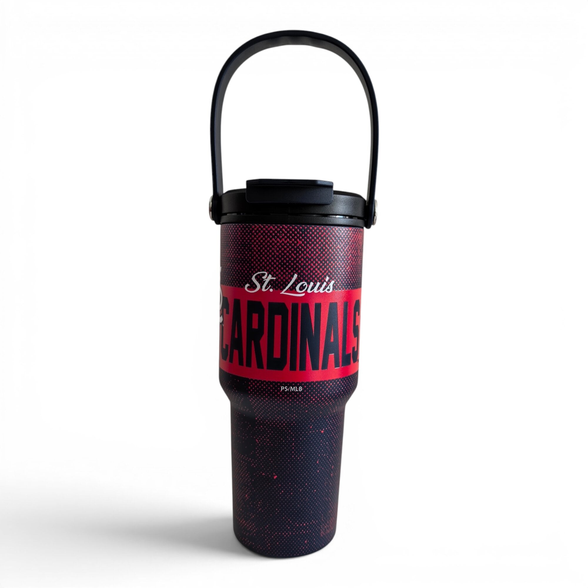 Gourde Pegasus St. Louis Cardinals de 710 ml (24 oz) en acier inoxydable à dégradé moucheté et double bouchon