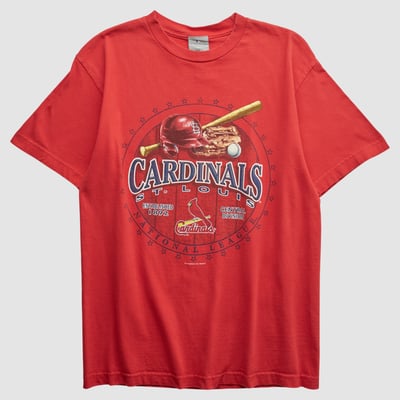 St. Louis Cardinals Geniune Merchandise 2009 T-shirt - Red - S by Fanatics Real Vintage