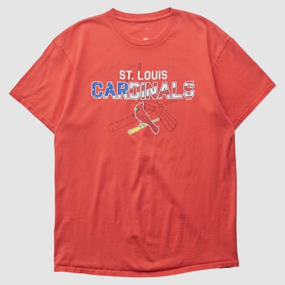 St. Louis Cardinals Genuine Merchandise 2000s T-shirt - Red - M by Fanatics Real Vintage