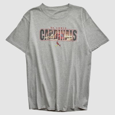 St. Louis Cardinals MLB 2000s T-shirt - Heather Gray - S by Fanatics Real Vintage