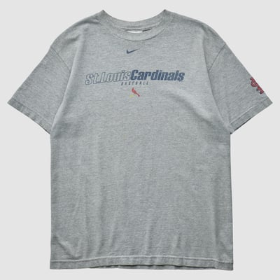 St. Louis Cardinals Nike 2000s T-shirt - Heather Gray - S by Fanatics Real Vintage