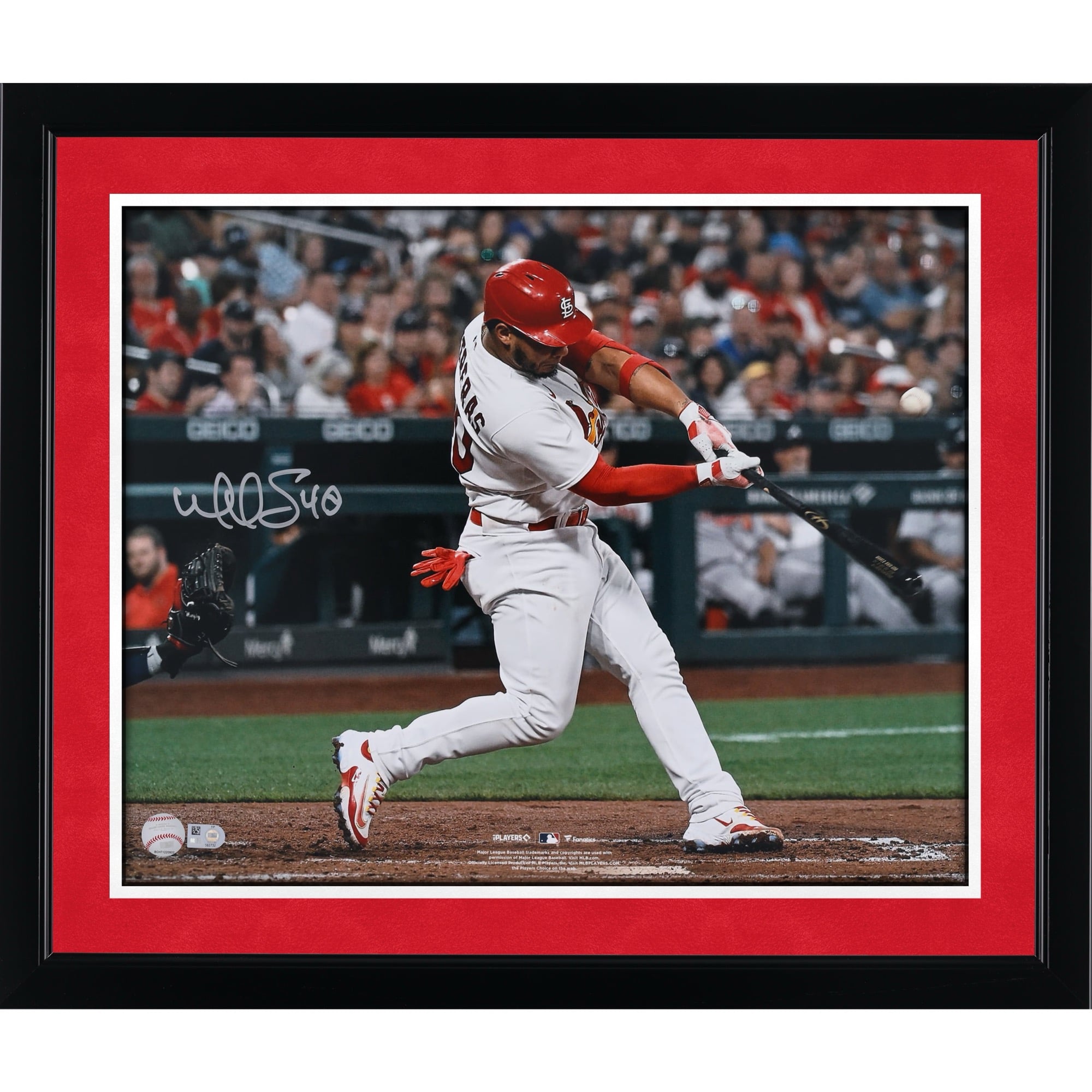 Willson Contreras St. Louis Cardinals Autographed 16" x 20" Hitting Photograph