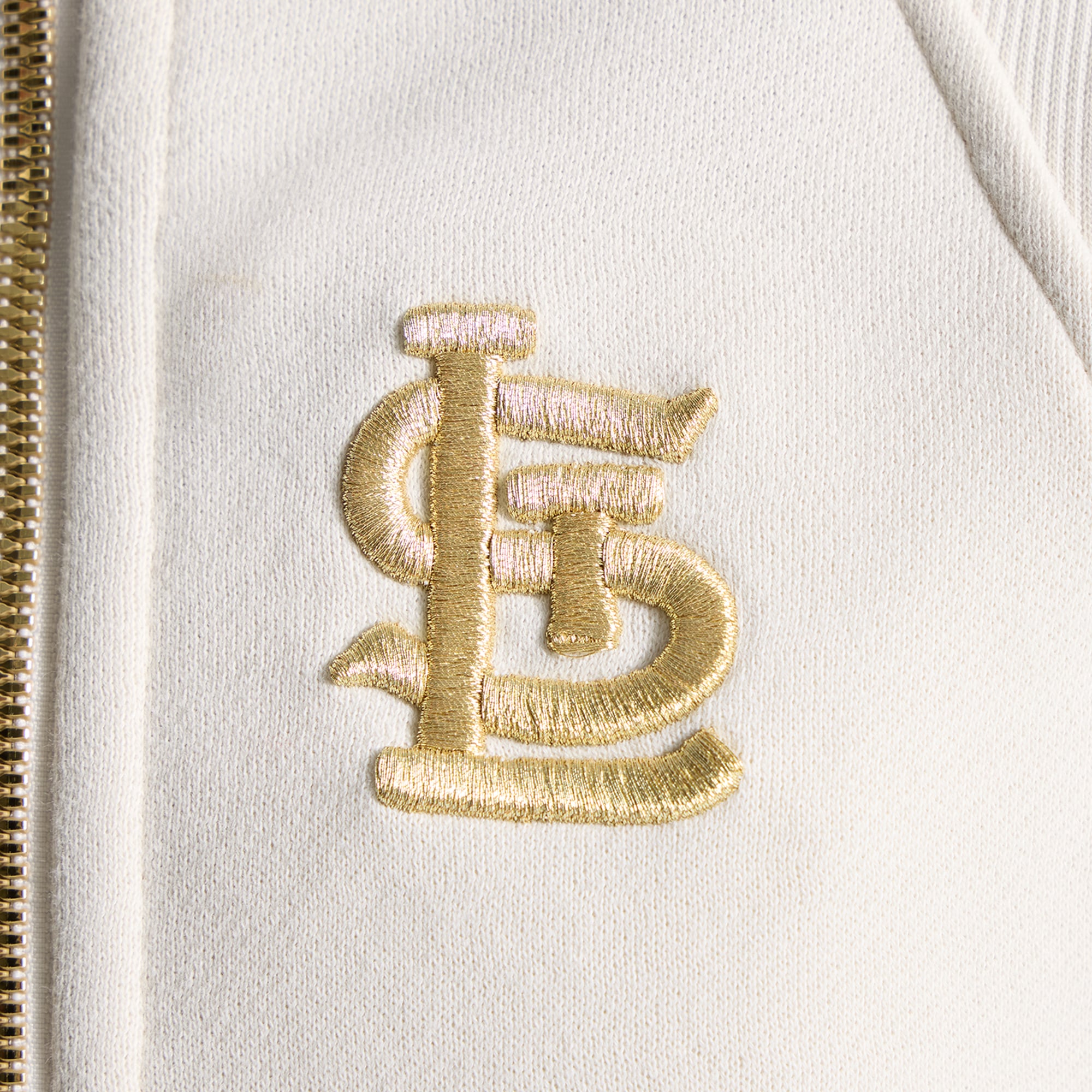 Women's lululemon Light Ivory St. Louis Cardinals Scuba Oversized Half-Zip Hoodie