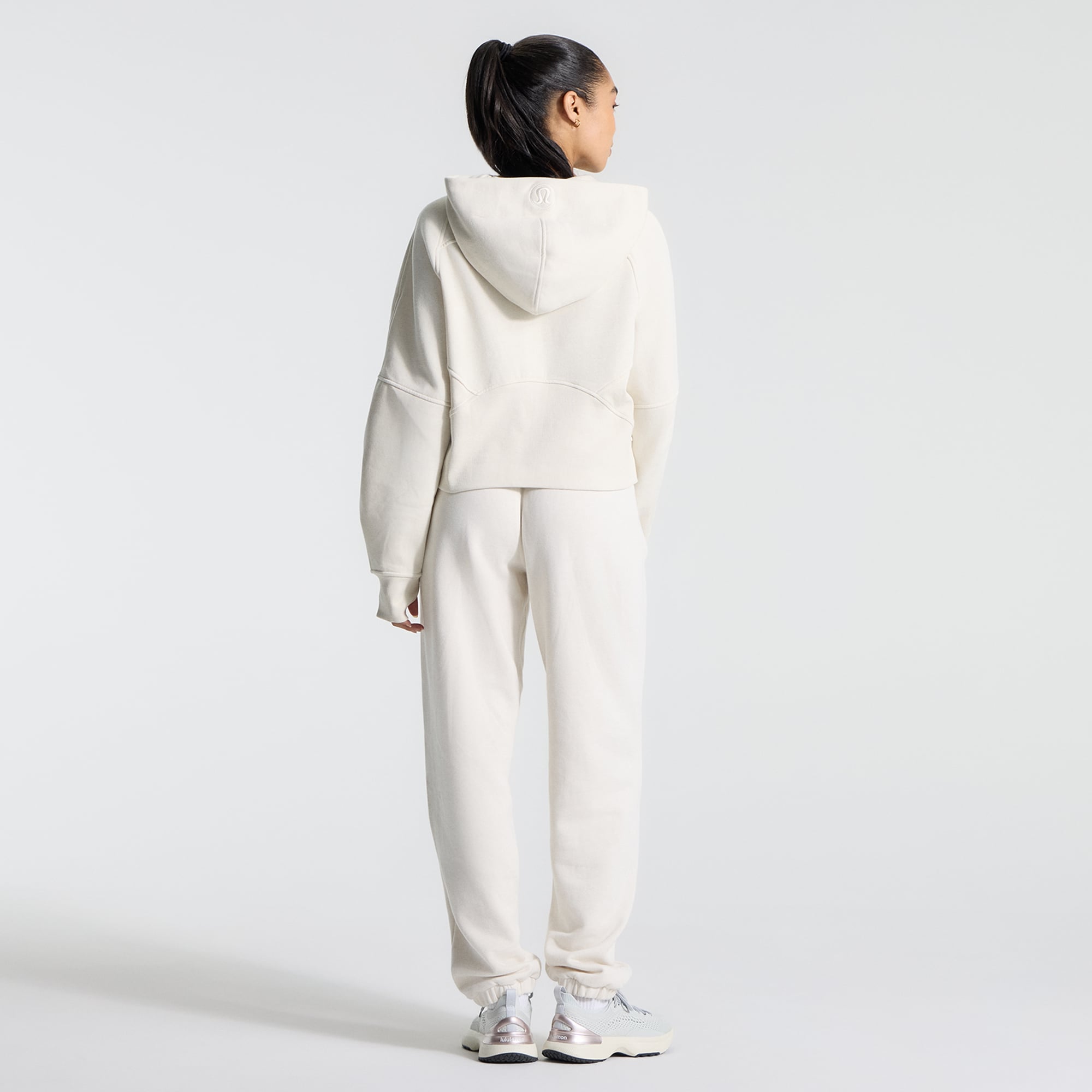 Women's lululemon Light Ivory St. Louis Cardinals Scuba Oversized Half-Zip Hoodie