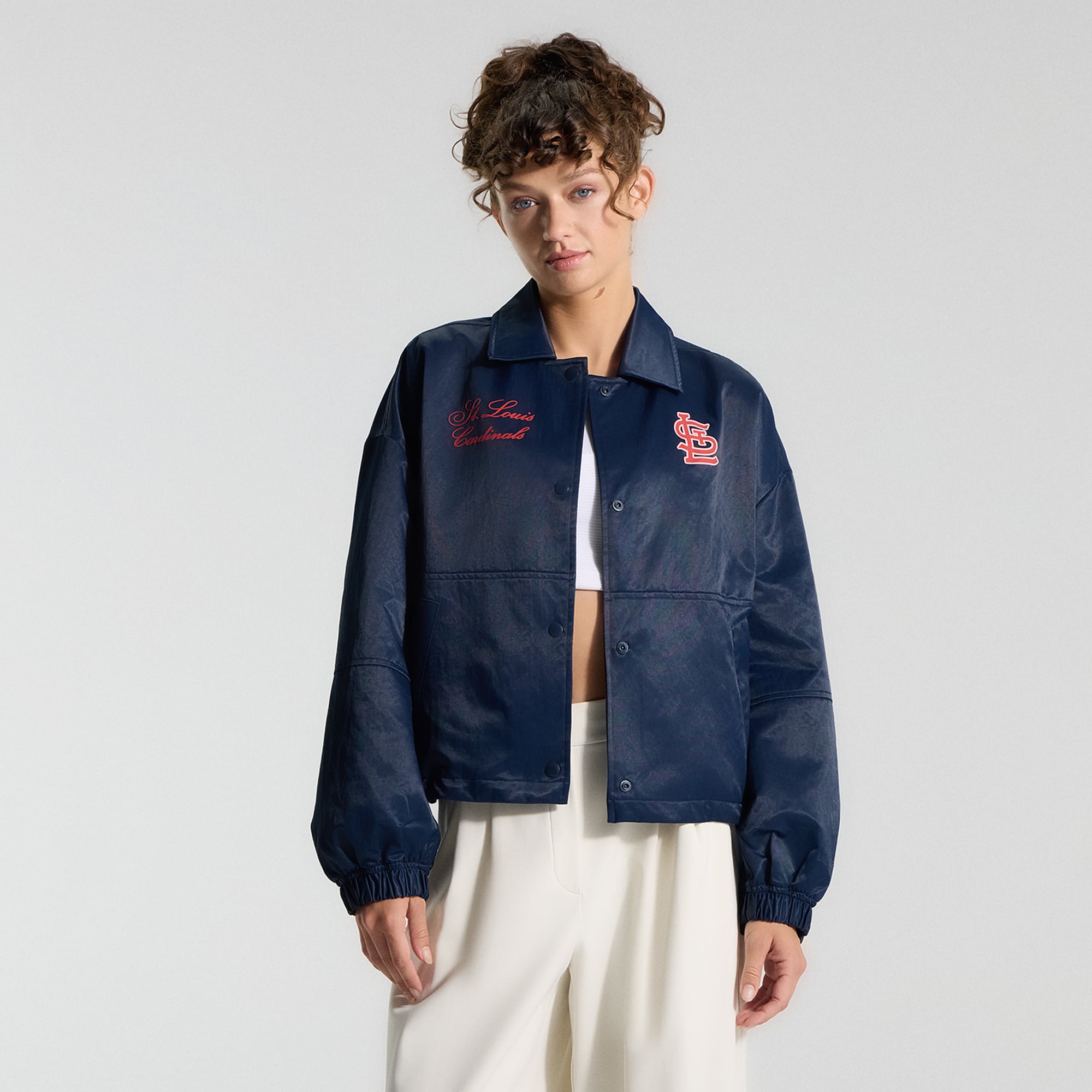 Veste d'entraîneur lululemon True Navy St. Louis Cardinals pour femme