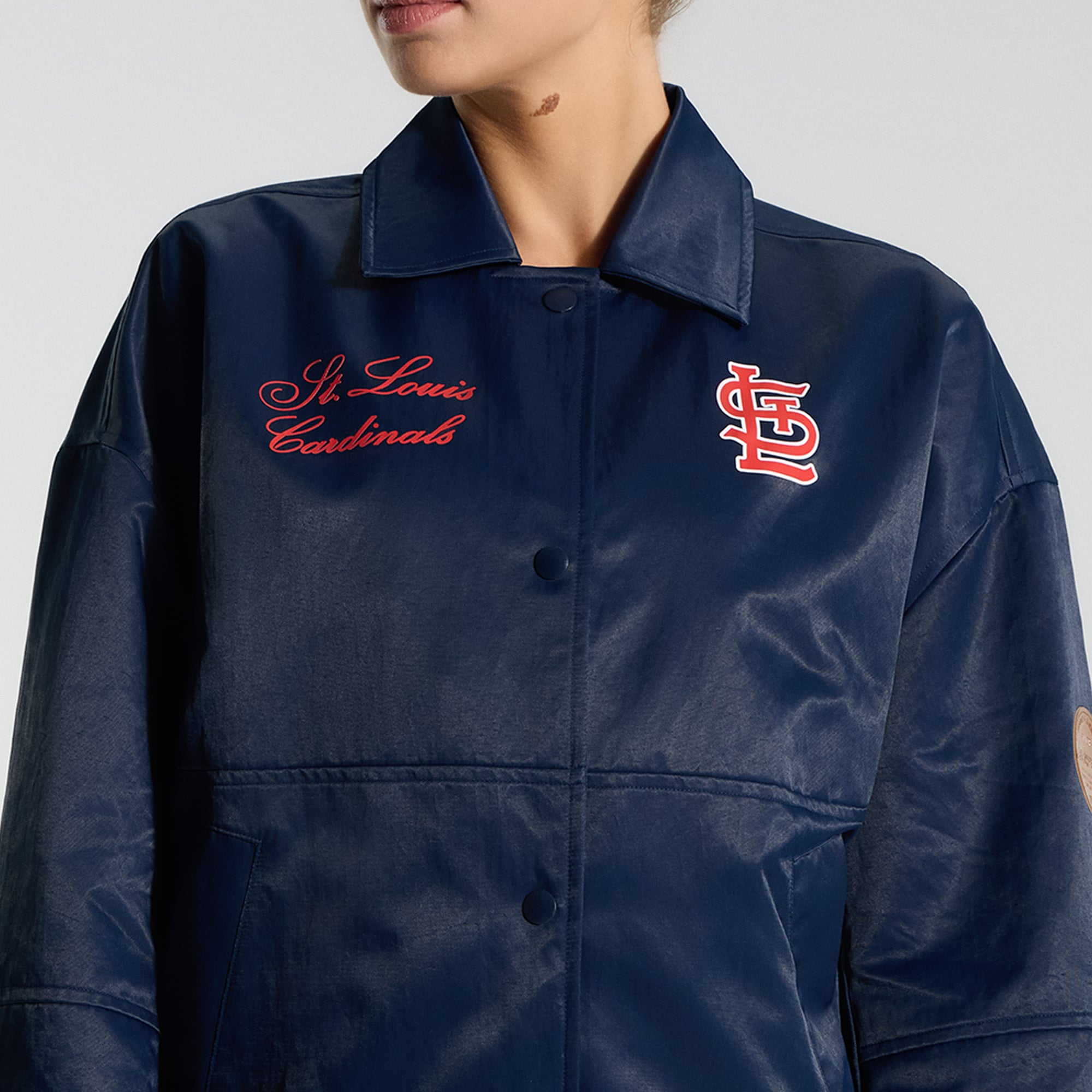 Veste d'entraîneur lululemon True Navy St. Louis Cardinals pour femme