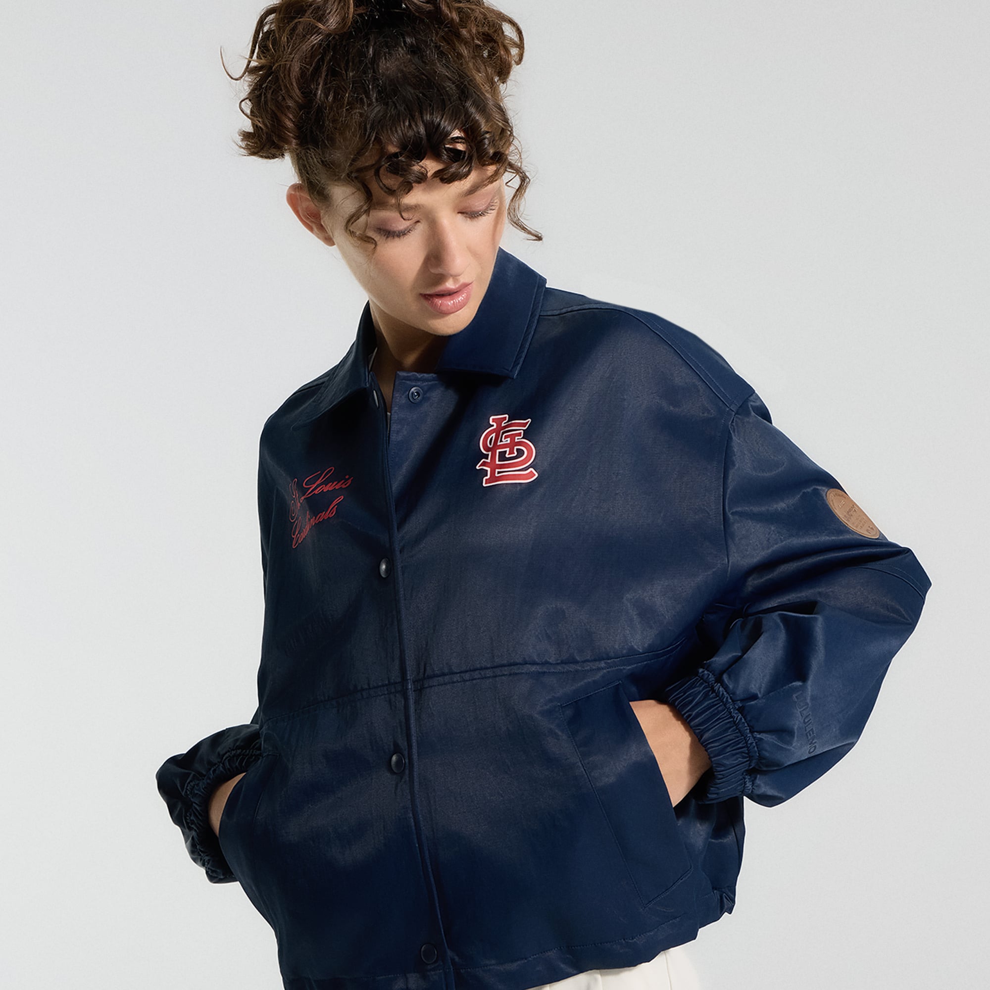 Veste d'entraîneur lululemon True Navy St. Louis Cardinals pour femme