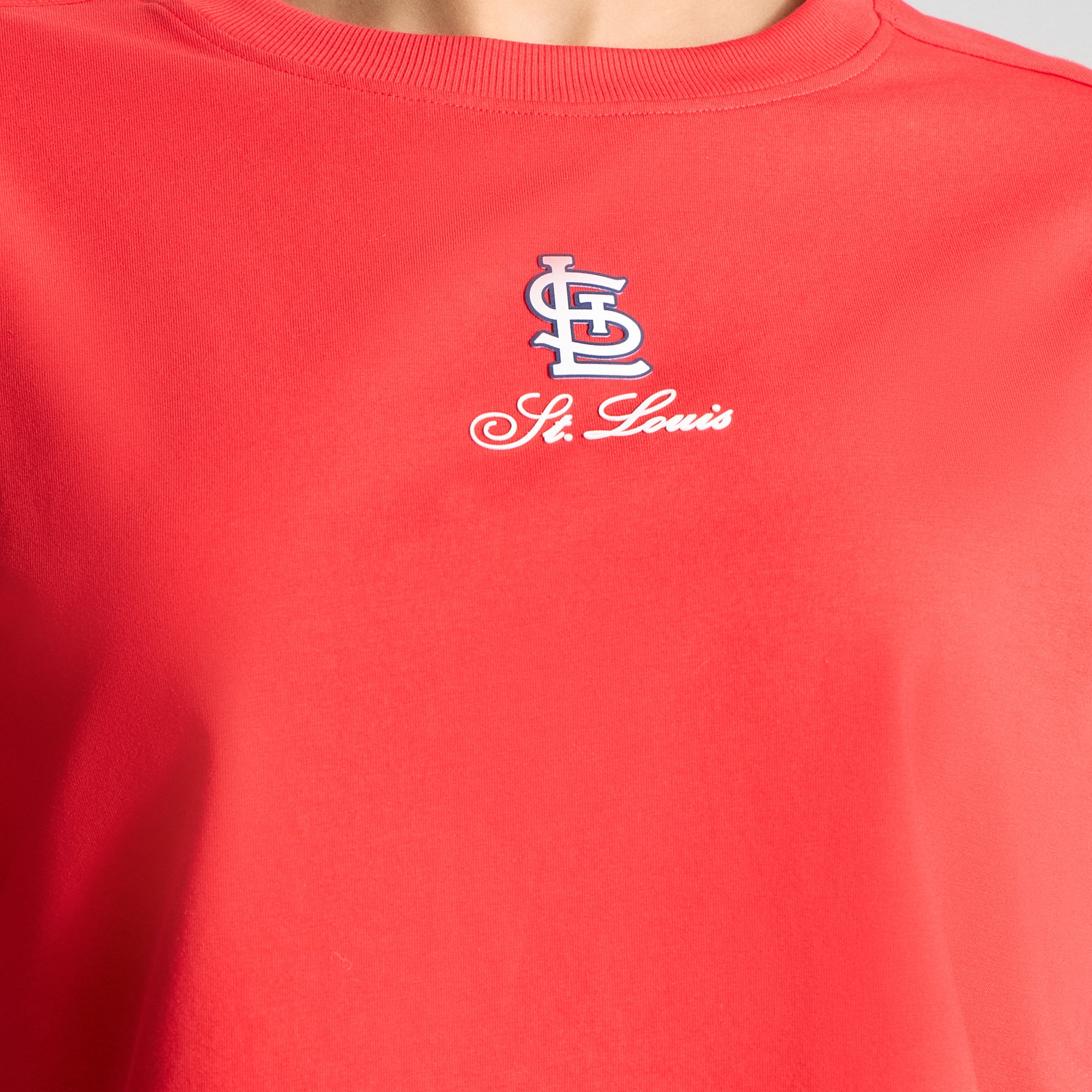 Women's lululemon True Red St. Louis Cardinals All Yours Organic Cotton Cropped T-Shirt