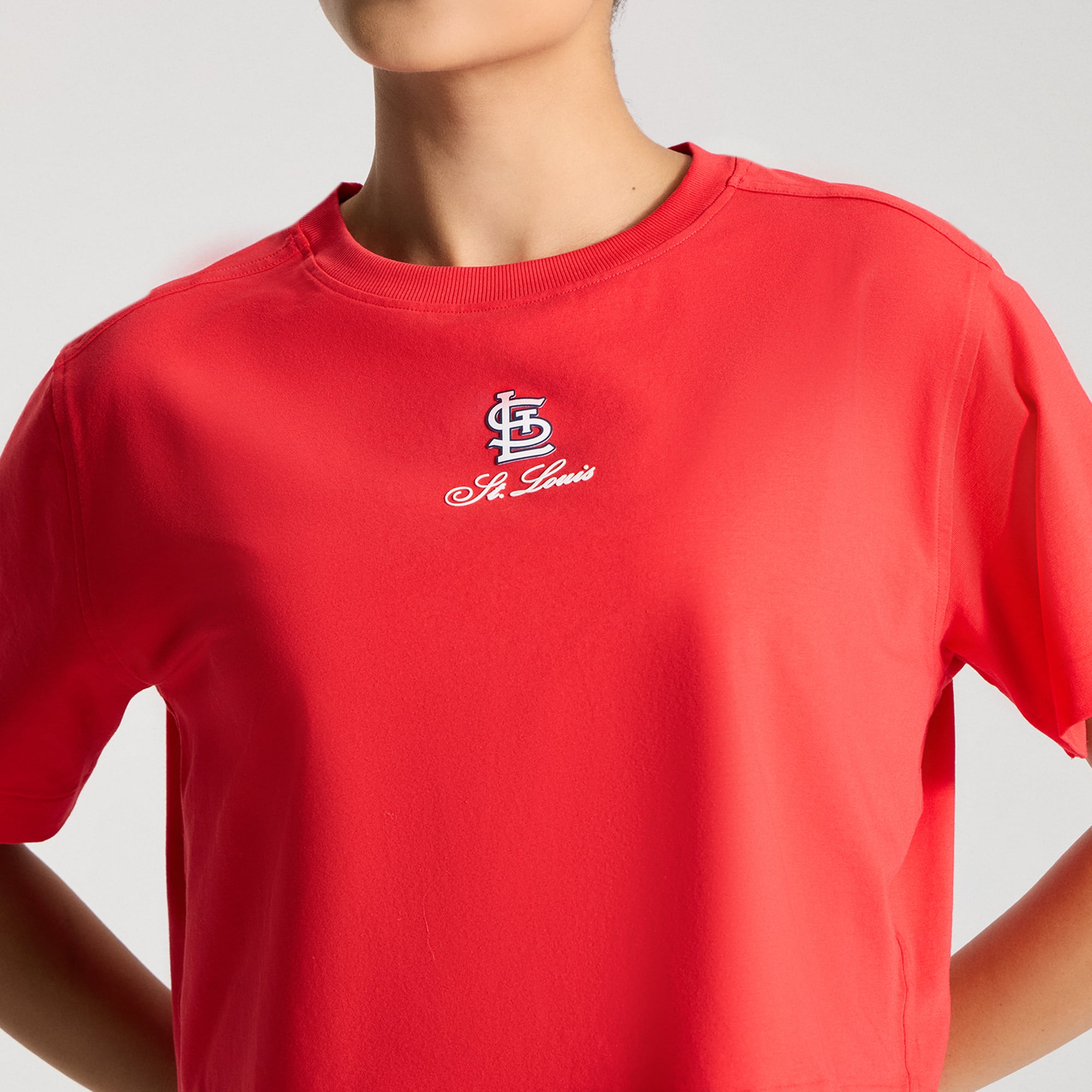 Women's lululemon True Red St. Louis Cardinals All Yours Organic Cotton Cropped T-Shirt
