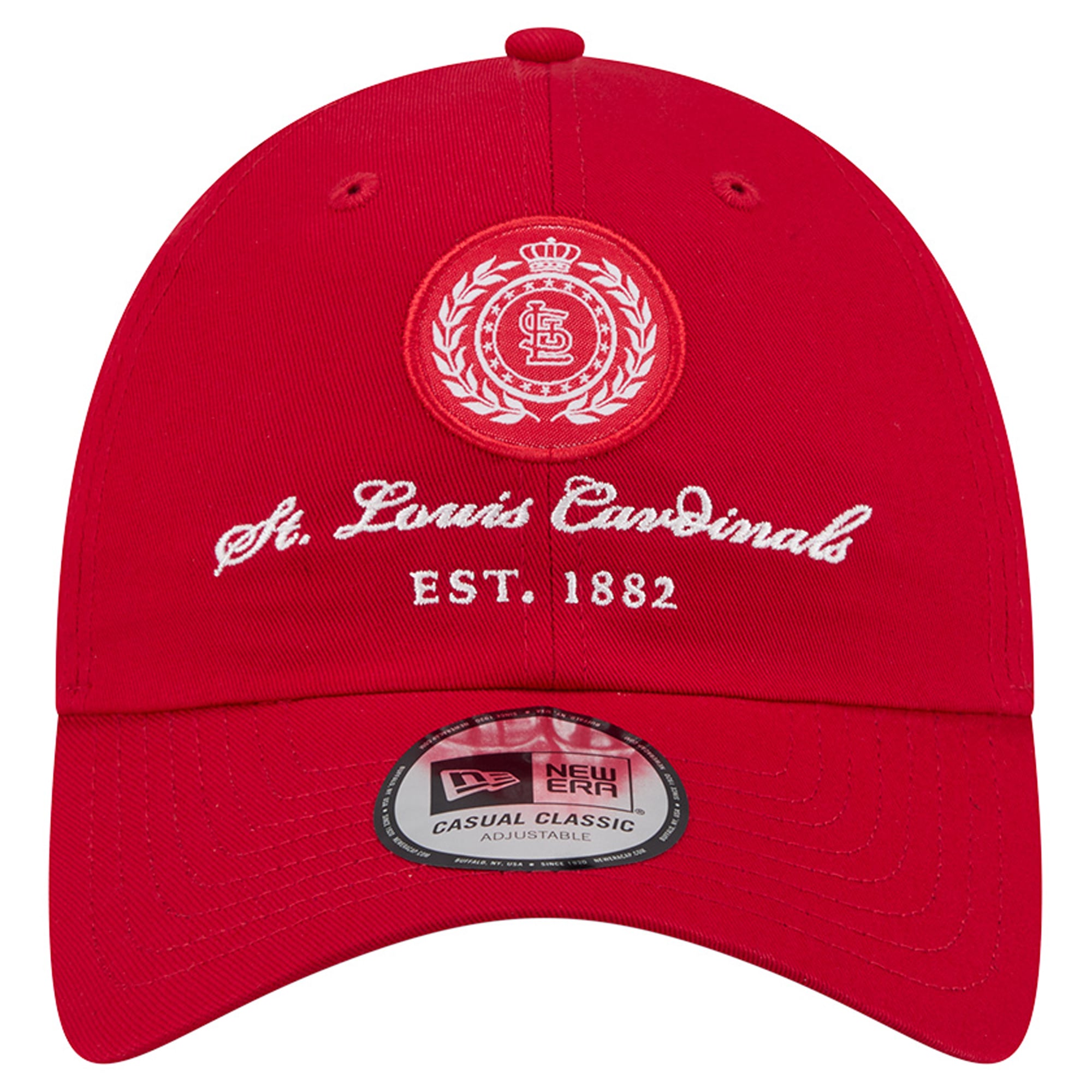 Women's New Era Red St. Louis Cardinals Script Patch Casual Classic Adjustable Hat