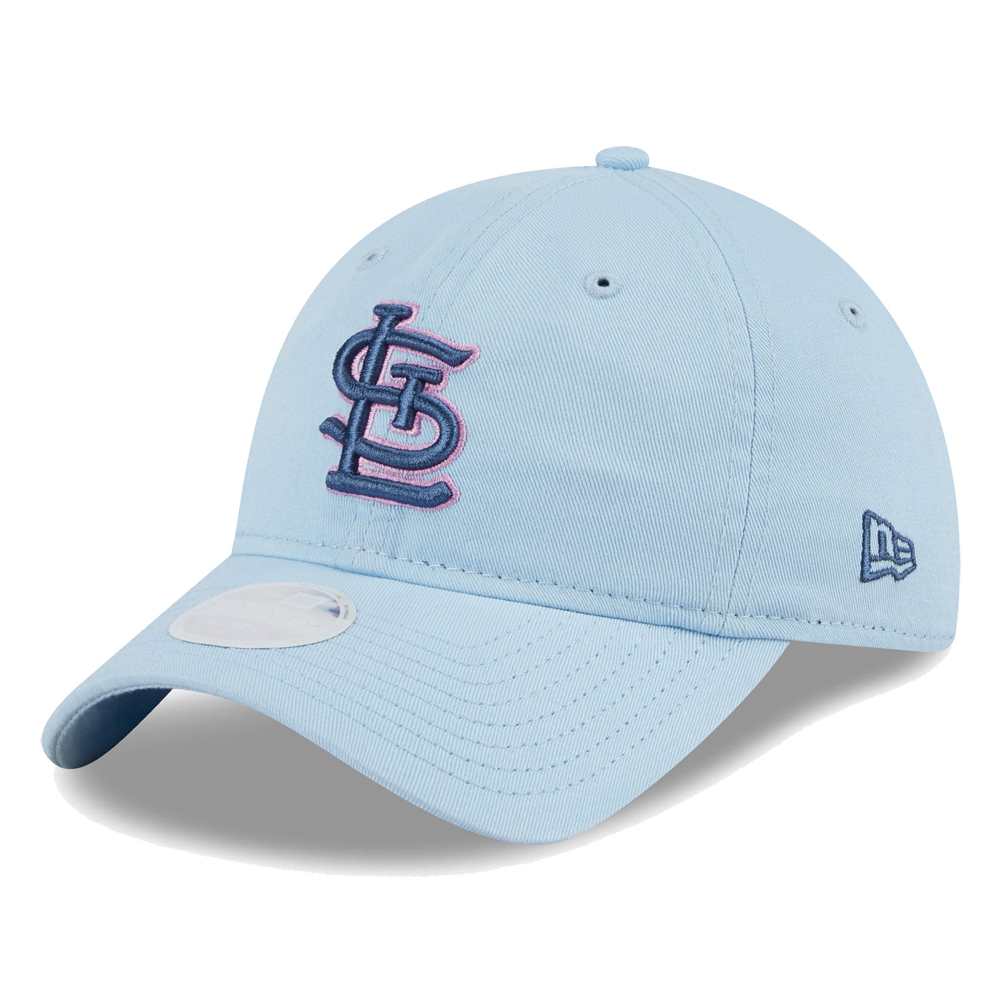 New Era 9TWENTY St. Louis Cardinals Women OSFM Navy Blue Trucker Hat MLB Cap St. Louis Cardinals New Era 2026 Batting Practice Apex  main image 4