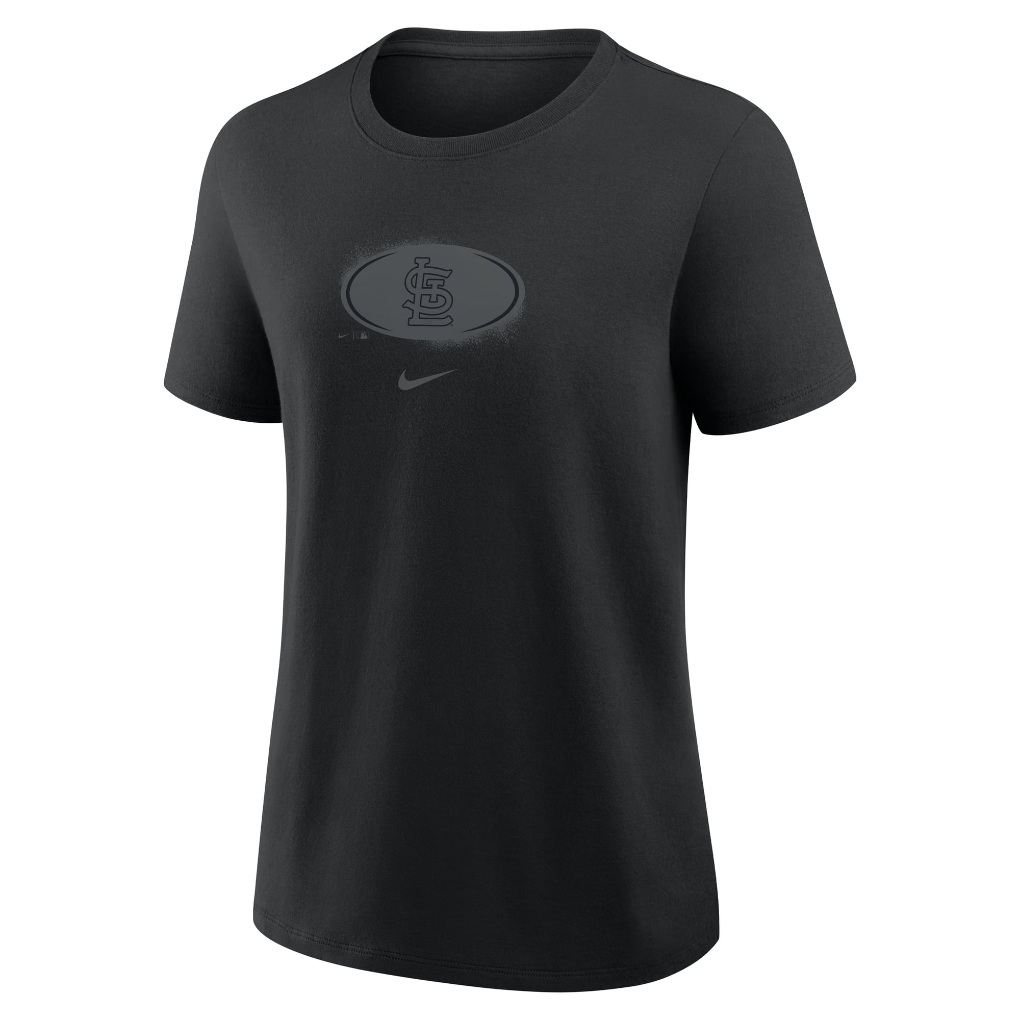 T-shirt Nike noir pour femme, motif Cardinals de Saint-Louis, en coton sur