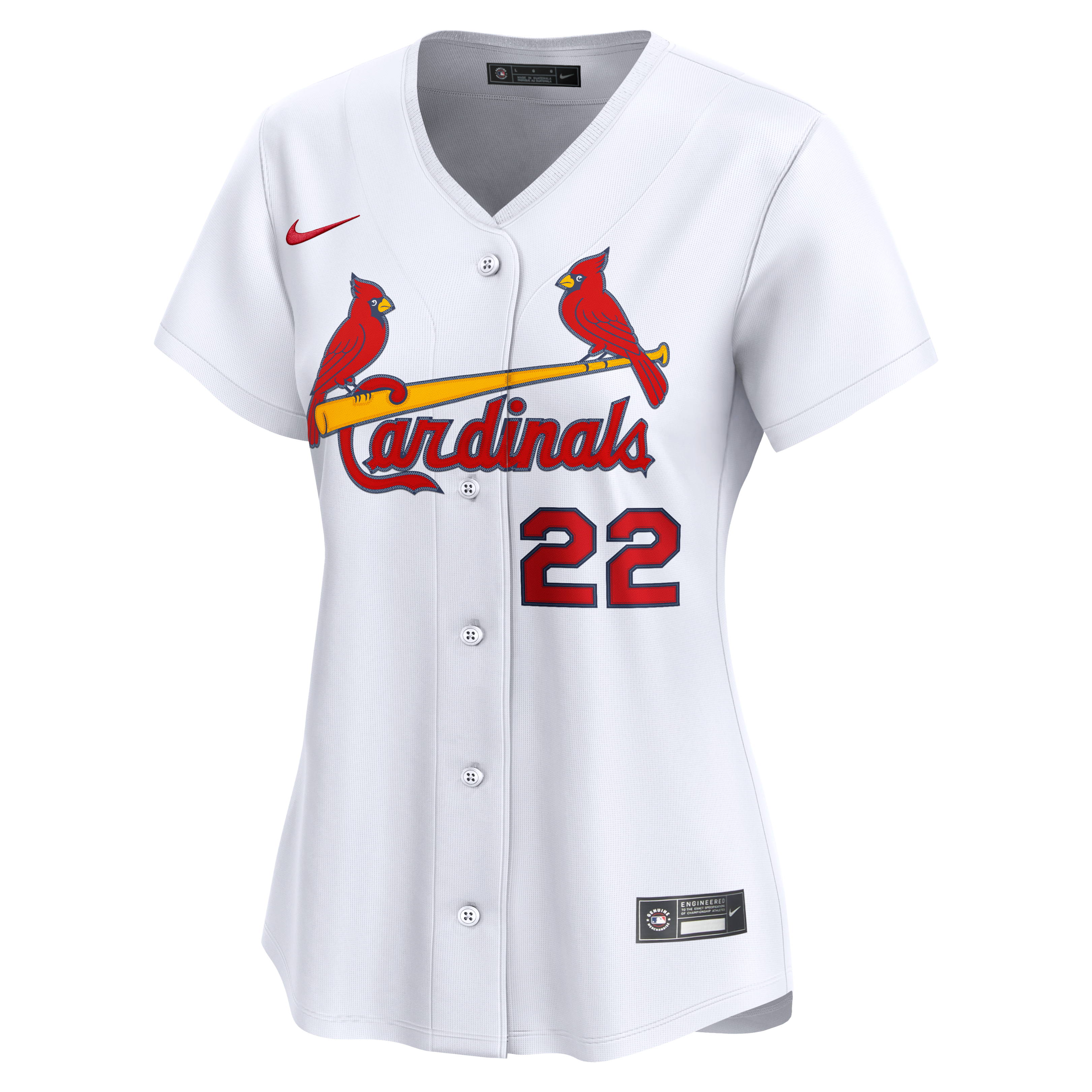 Maillot domicile Nike Joshua Báez blanc St. Louis Cardinals pour femme, édition limitée