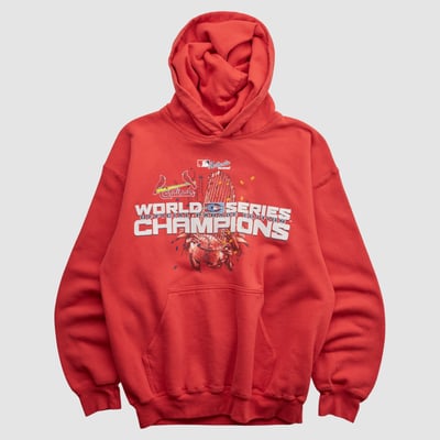 World Series Gildan 2006 Hooded Pullover Sweatshirt - Red - S by Fanatics Real Vintage