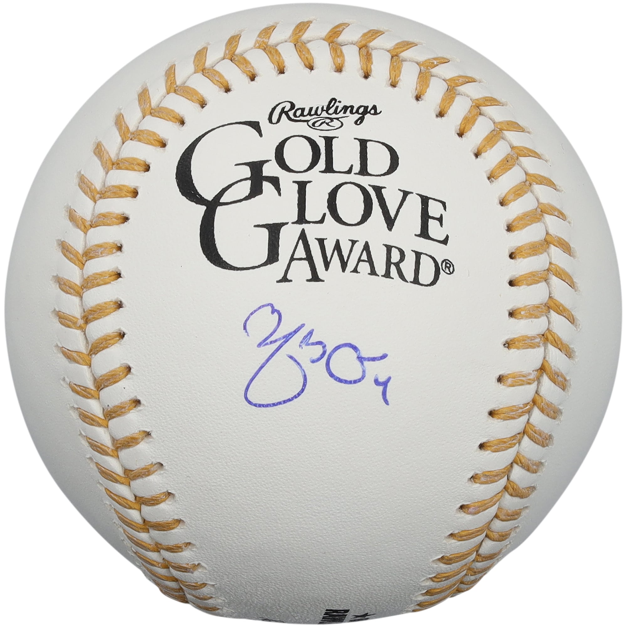 Balle de baseball autographiée par Yadier Molina, des Cardinals de Saint-Louis, avec le logo du gant d'or