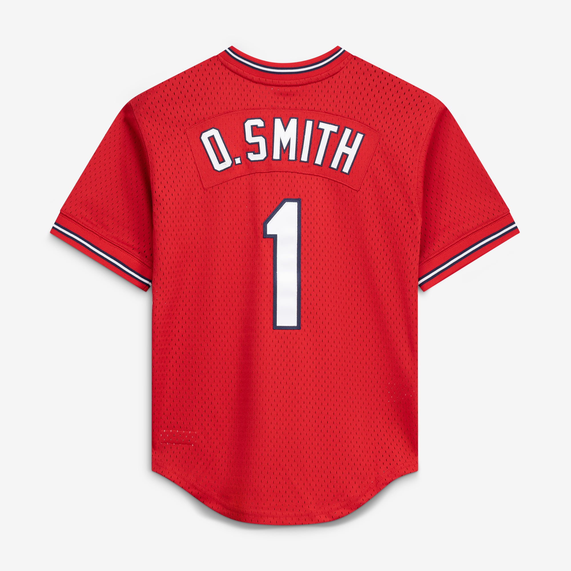 Youth Mitchell & Ness Ozzie Smith Navy St. Louis Cardinals Cooperstown Collection Mesh Batting Practice Jersey