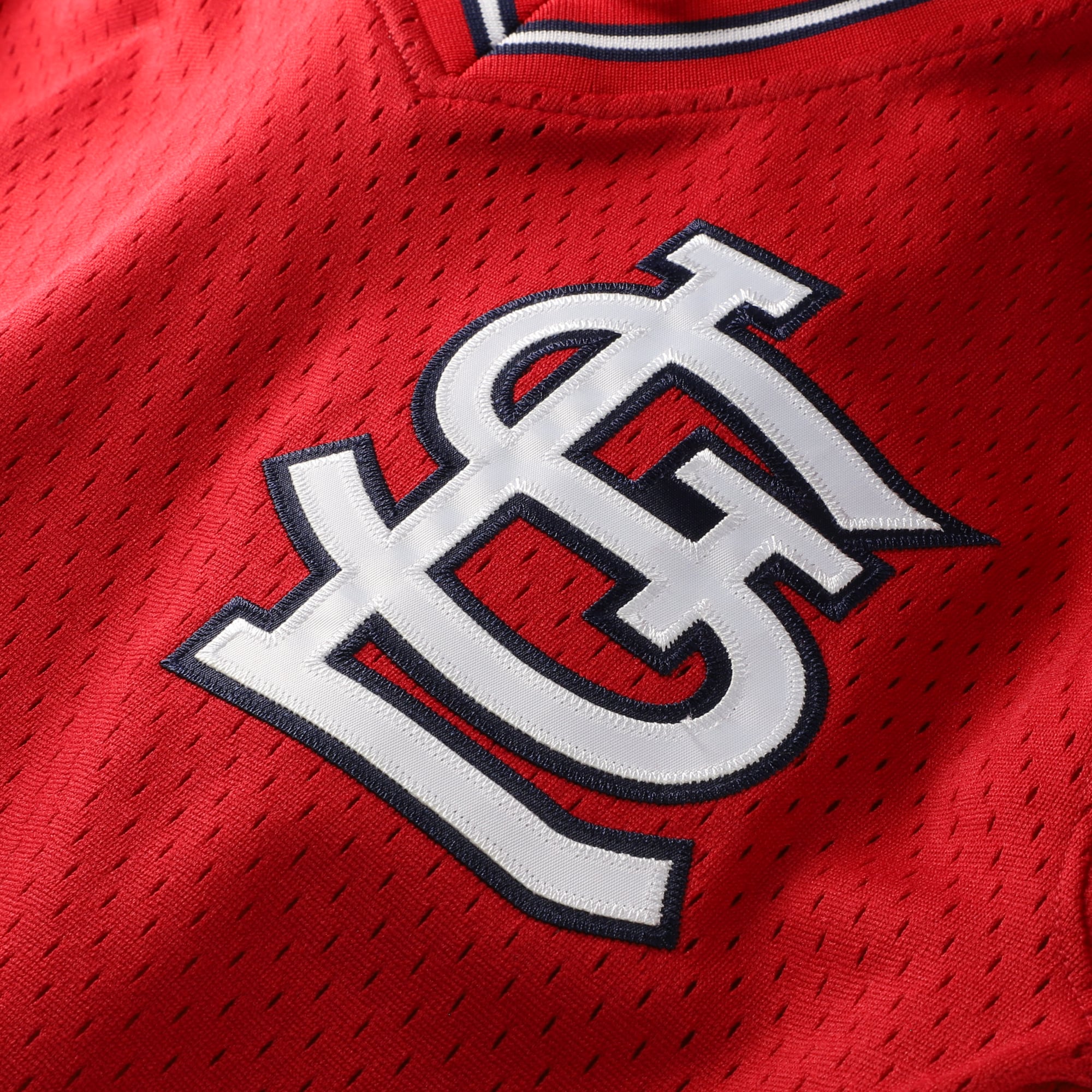 Jeunesse Mitchell & Ness Ozzie Smith Navy St. Louis Cardinals Cooperstown Collection Mesh Batting Practice Jersey