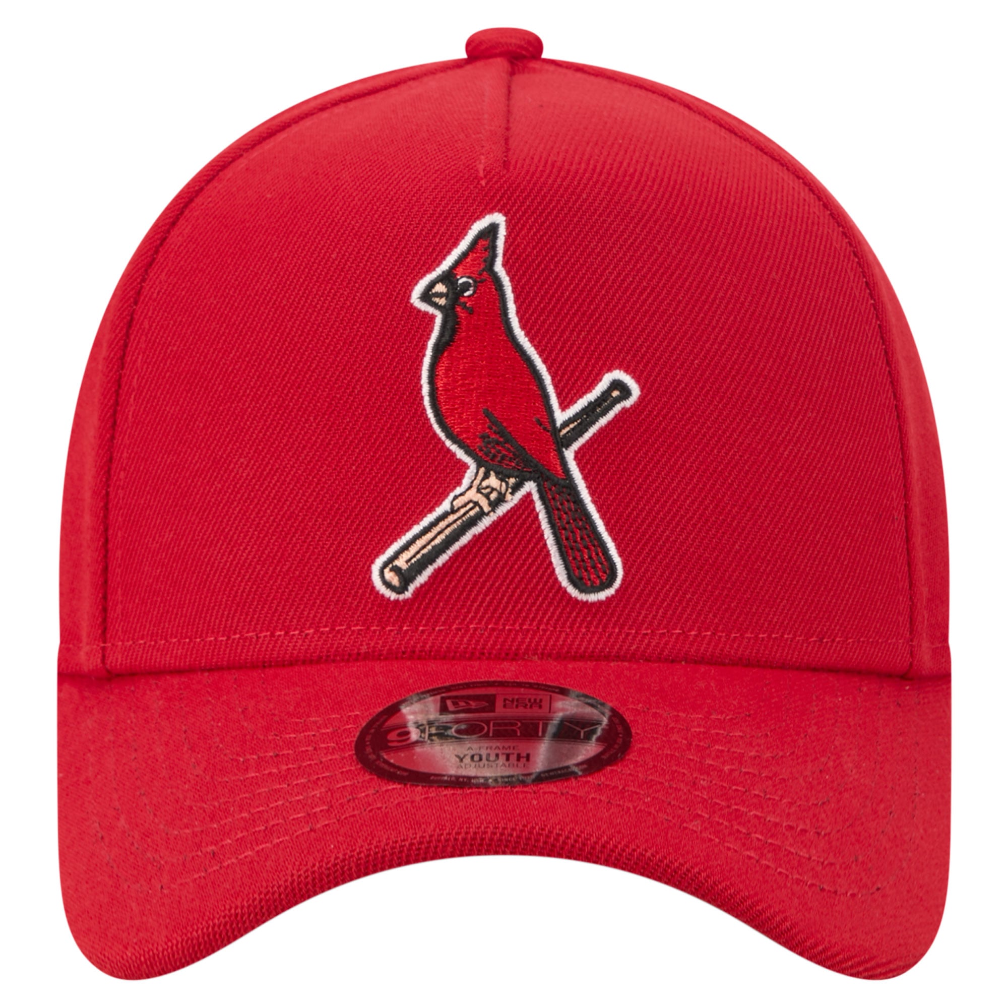 Casquette ajustable New Era rouge St. Louis Cardinals Cooperstown Logo 9FORTY pour jeunes