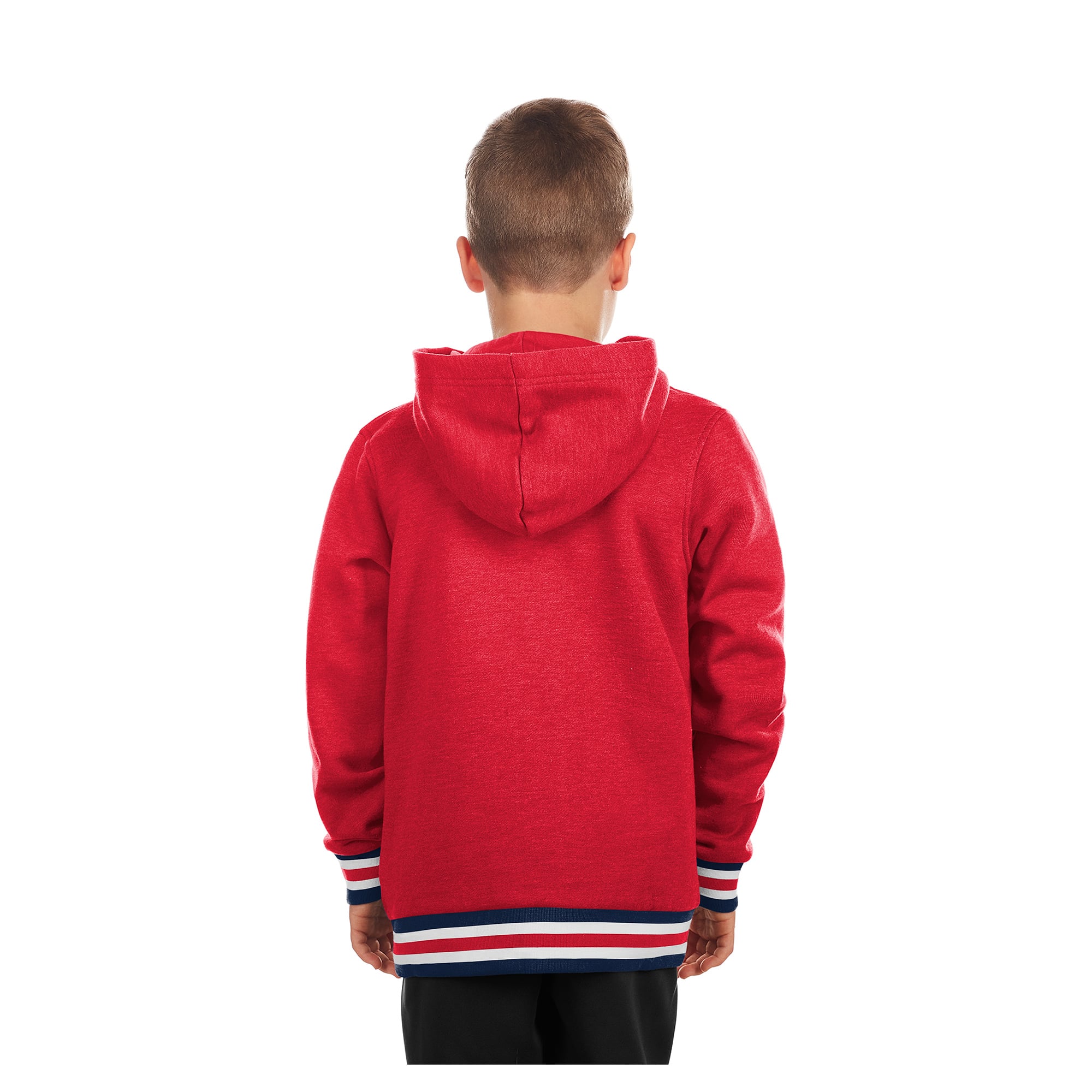 Sweat à capuche New Era rouge St. Louis Cardinals pour jeunes, avec bordure en maille