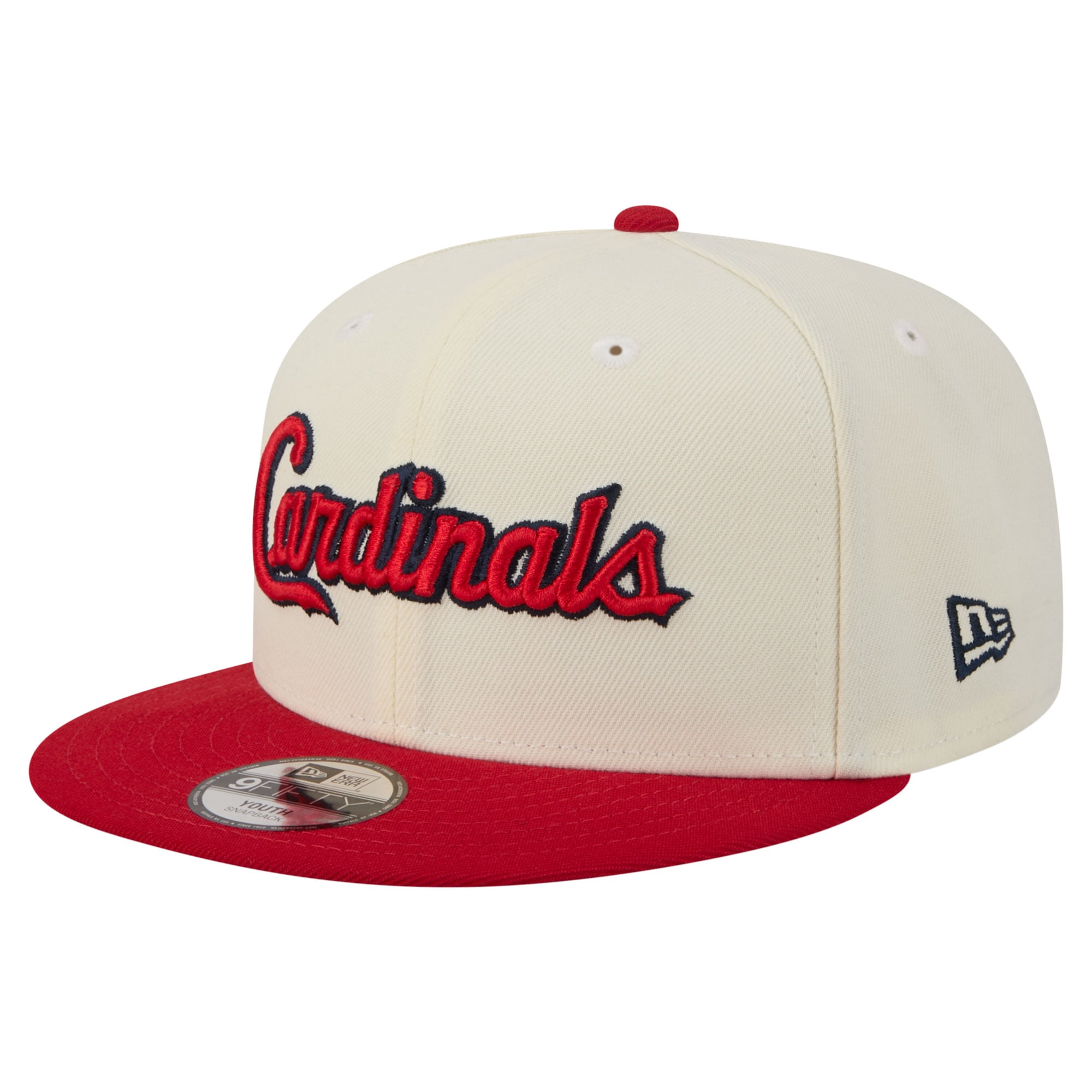 Youth New Era White St. Louis Cardinals Two-Tone 9FIFTY Snapback Hat