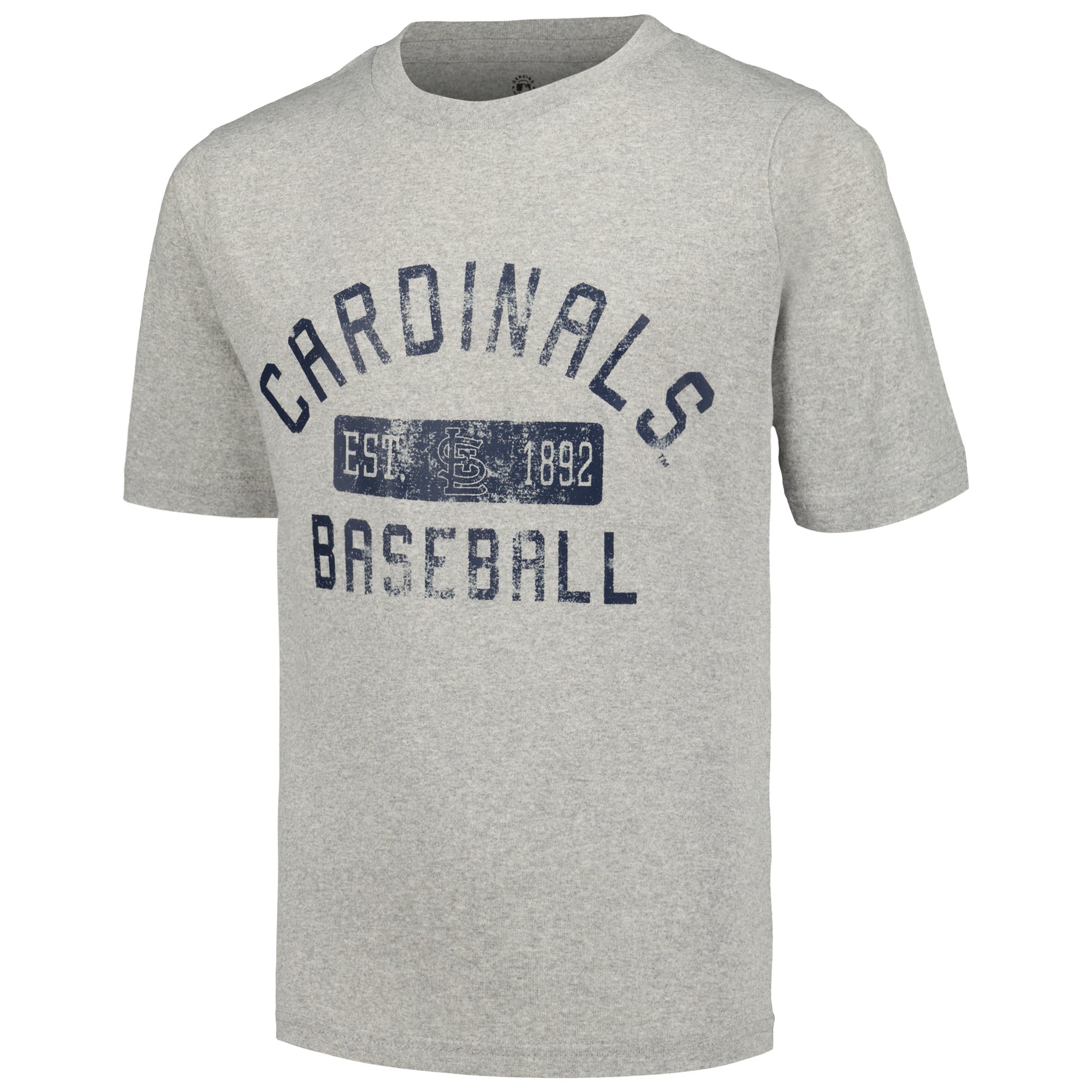 Ensemble de trois t-shirts Stitches pour jeunes gris chiné/rouge/bleu marine St. Louis Cardinals