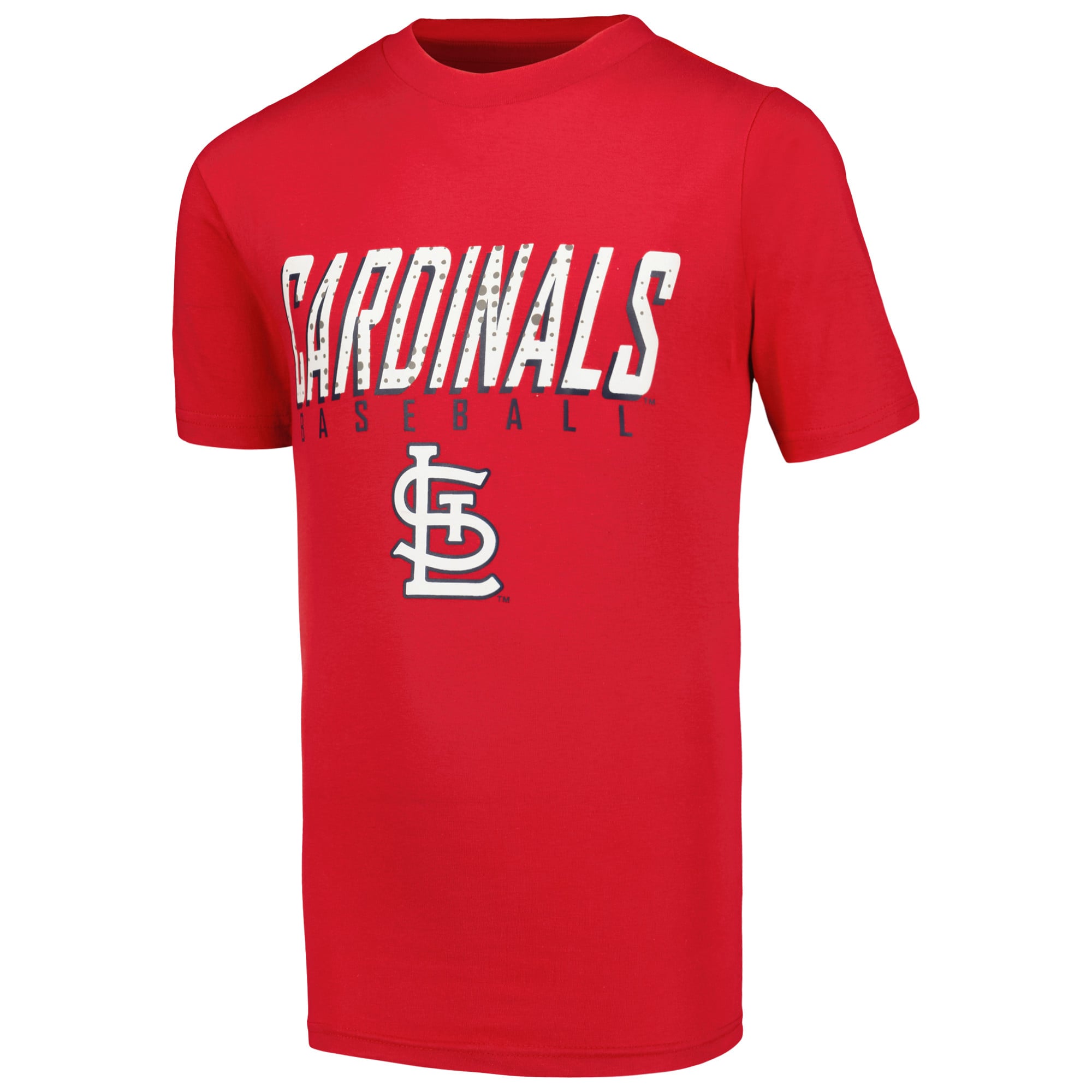Ensemble de trois t-shirts Stitches pour jeunes gris chiné/rouge/bleu marine St. Louis Cardinals