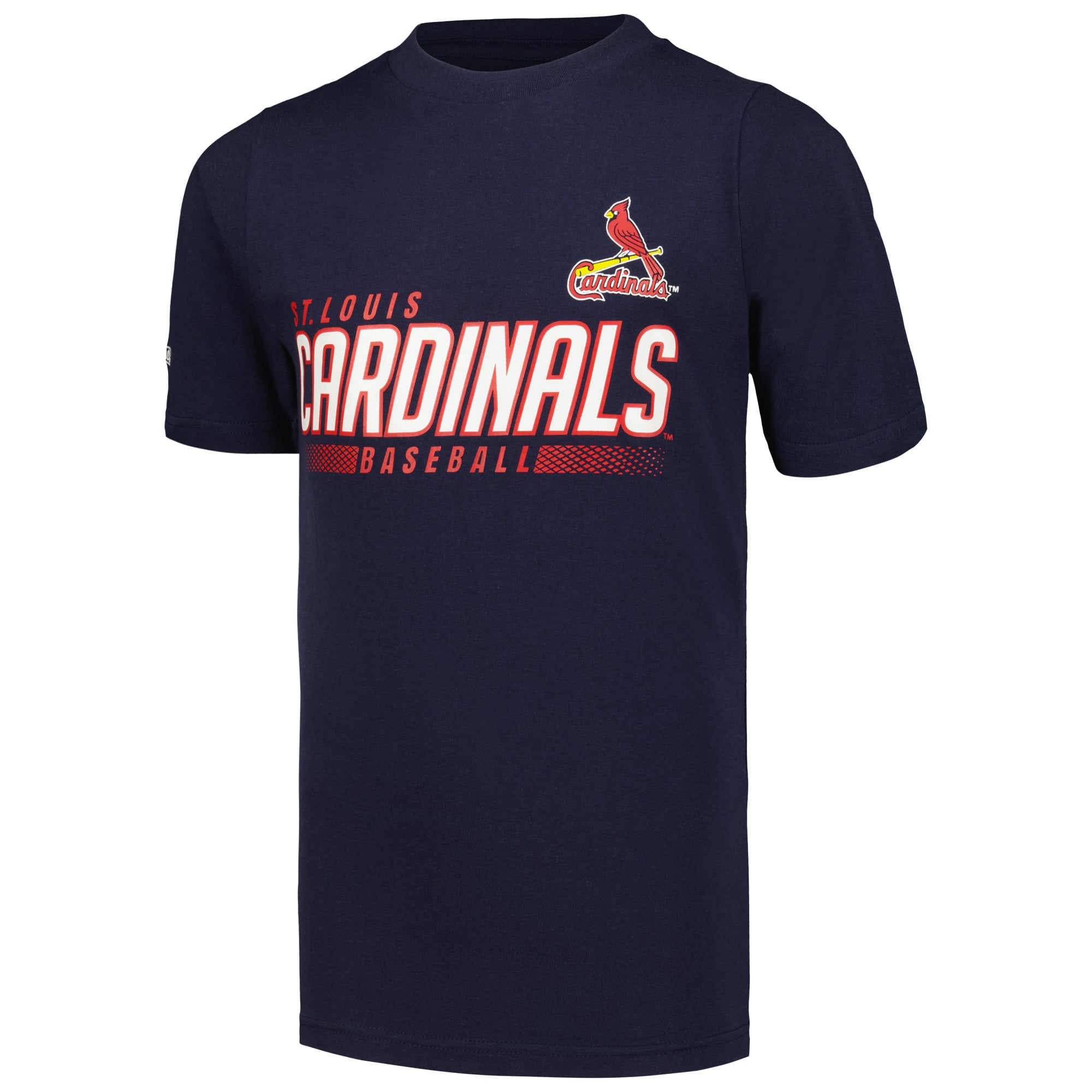 Ensemble de trois t-shirts Stitches pour jeunes gris chiné/rouge/bleu marine St. Louis Cardinals