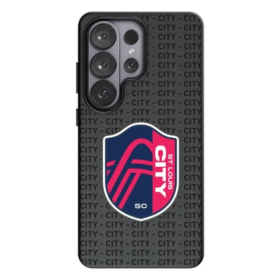  St. Louis CITY SC Keyscaper Text Backdrop Magnetic Bump Case - Black