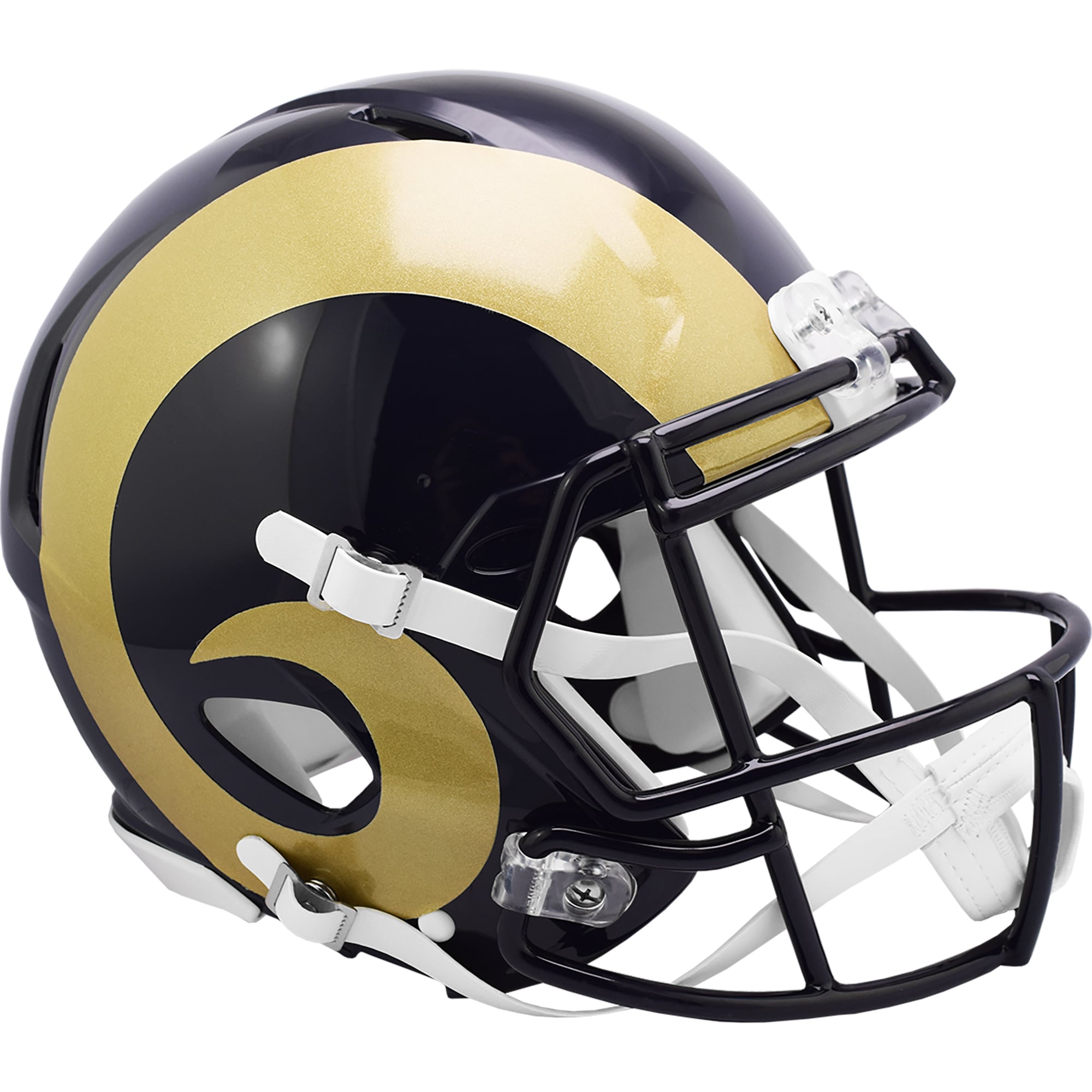 Casque authentique taille réelle St. Louis Rams Riddell Throwback Collection 2000-16 Speed