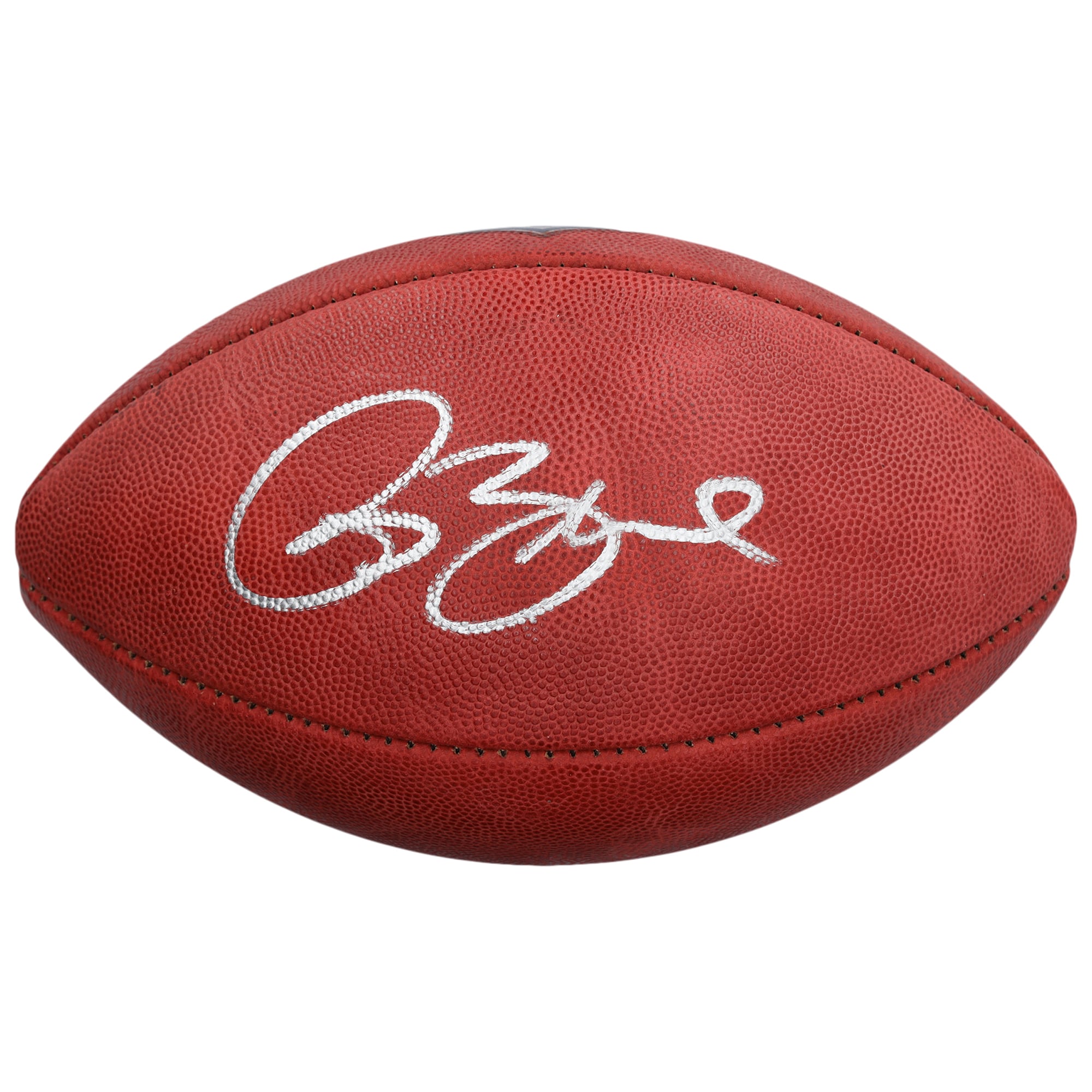Ballon de football américain Wilson Duke en couleur, autographié par Isaac Bruce des Rams de Saint-Louis