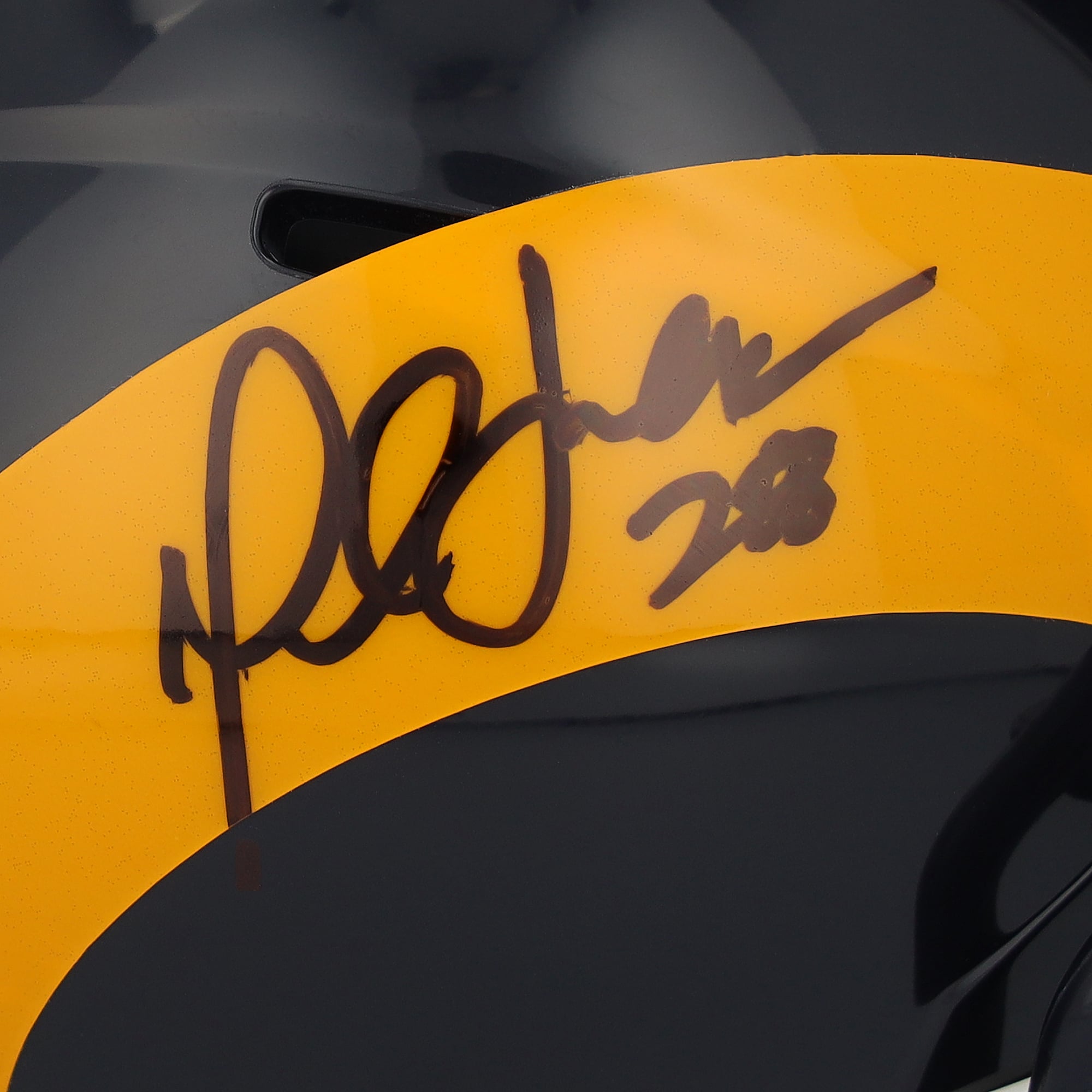 Marshall Faulk St. Louis Rams Autographed Riddell 1981-99 Throwback Speed Mini Helmet
