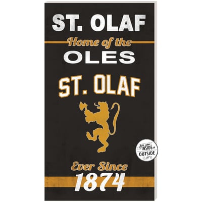 St. Olaf Oles 11" x 20" Indoor/Outdoor Home Of The Sign