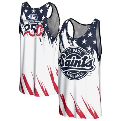 St. Paul Saints ProSphere 250 Americana Tank Top - White