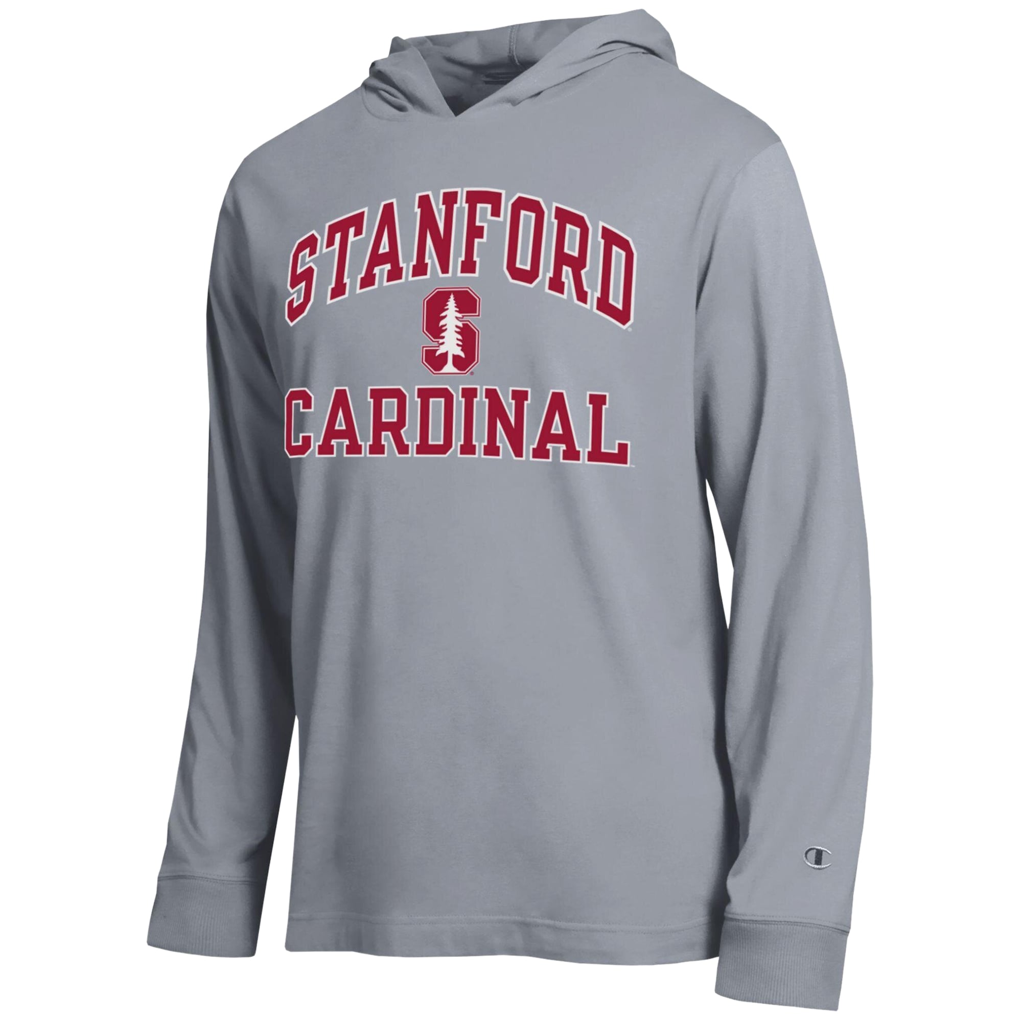 T-shirt à capuche manches longues Champion Heather Gray Stanford Cardinal High Motor All-Star pour homme