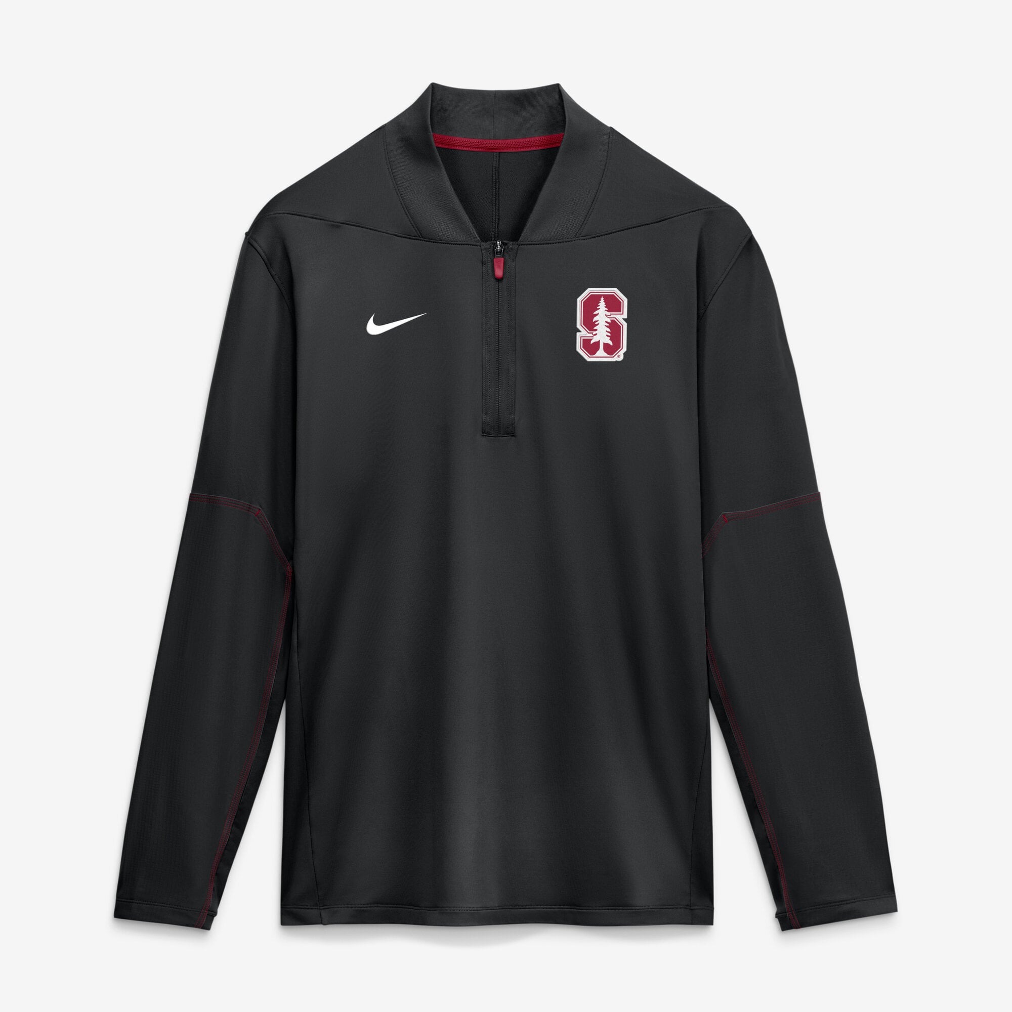 Men's Nike Black Stanford Cardinal 2026 Sideline Midweight Half-Zip Dri-FIT Pullover