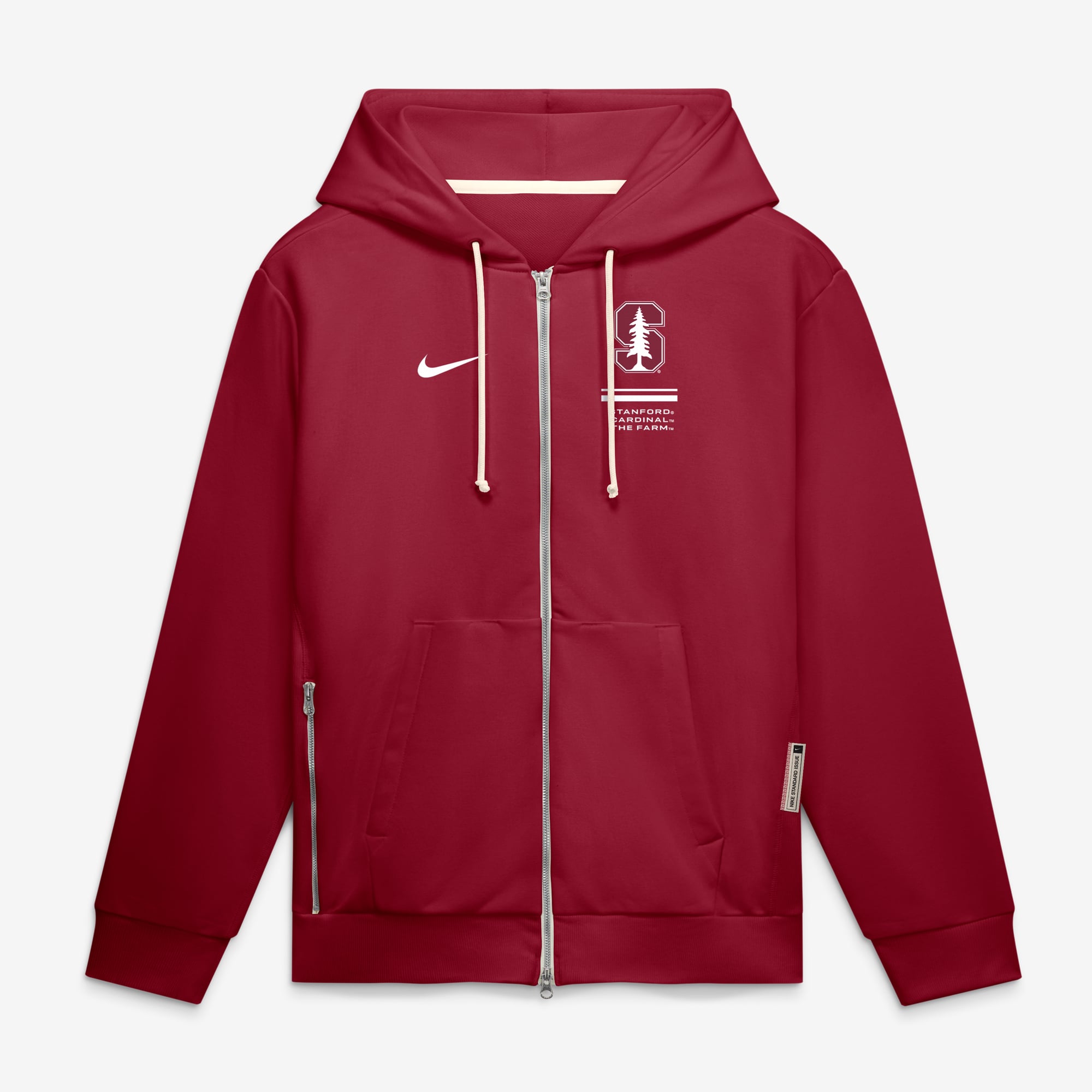 Men's Nike Cardinal Stanford 2026 Sideline Standard Issue Dri-FIT Full-Zip Hoodie