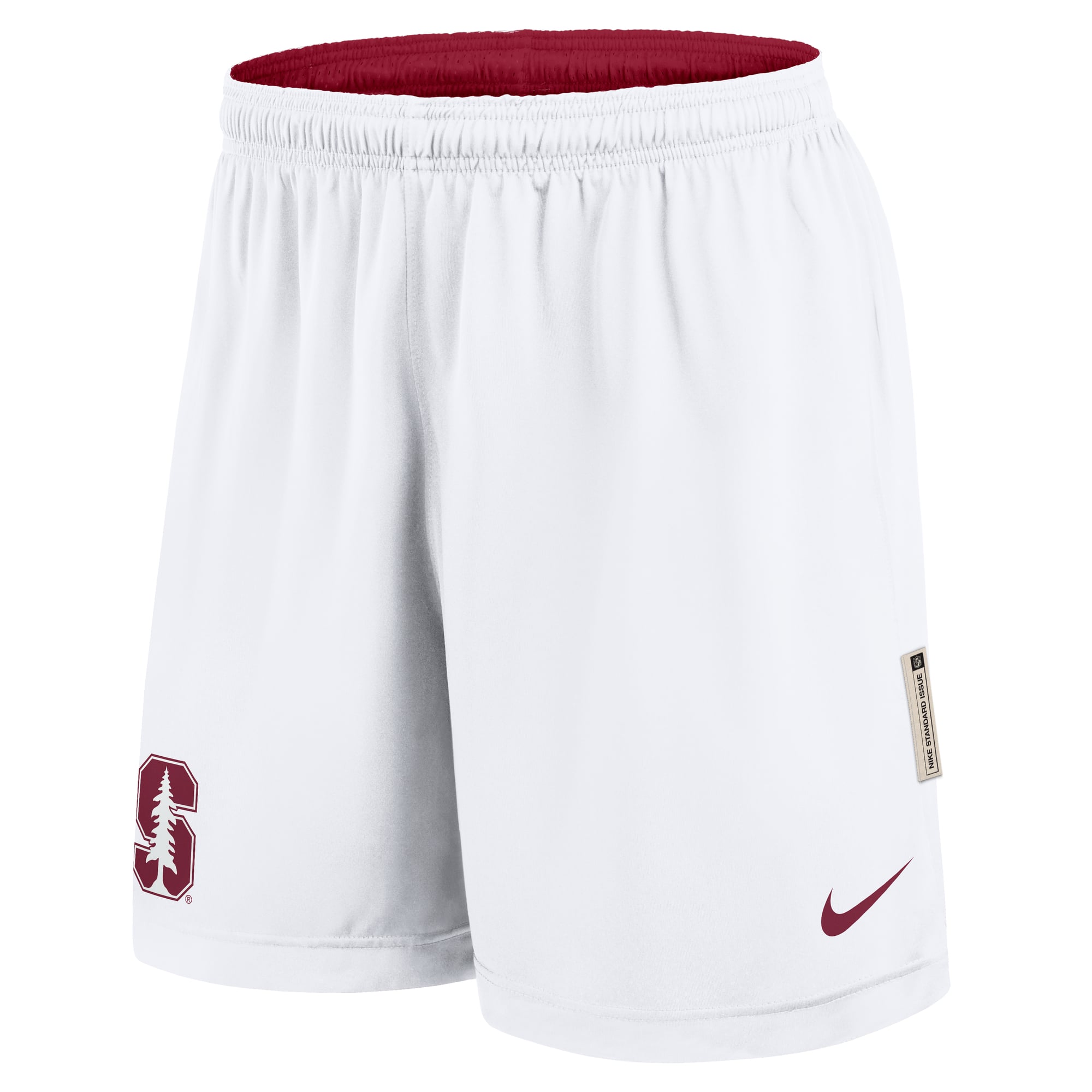 Short réversible Dri-FIT Nike Stanford Cardinal rouge/blanc pour homme