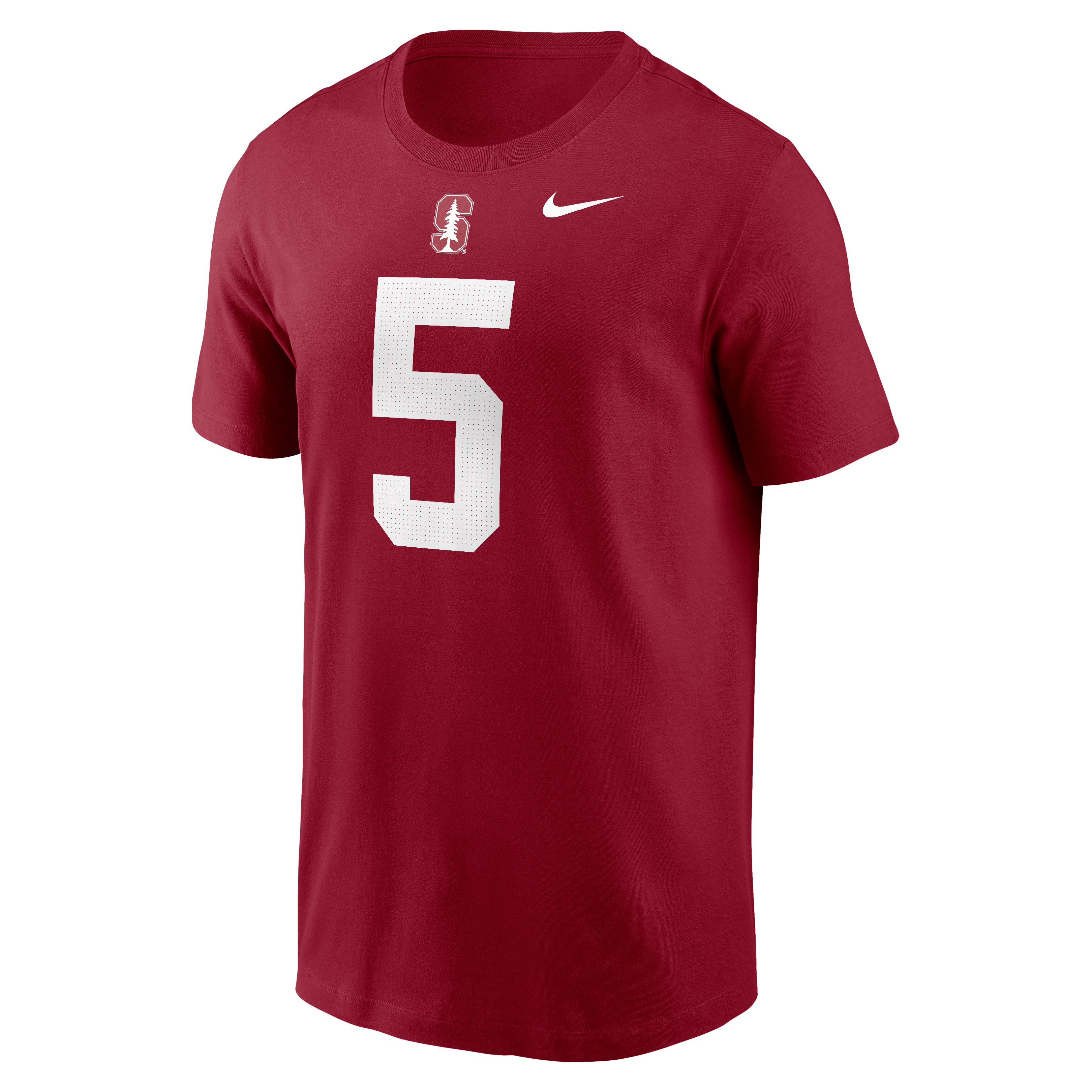 T-shirt Nike pour homme Christian McCaffrey Cardinal Stanford avec nom et numéro