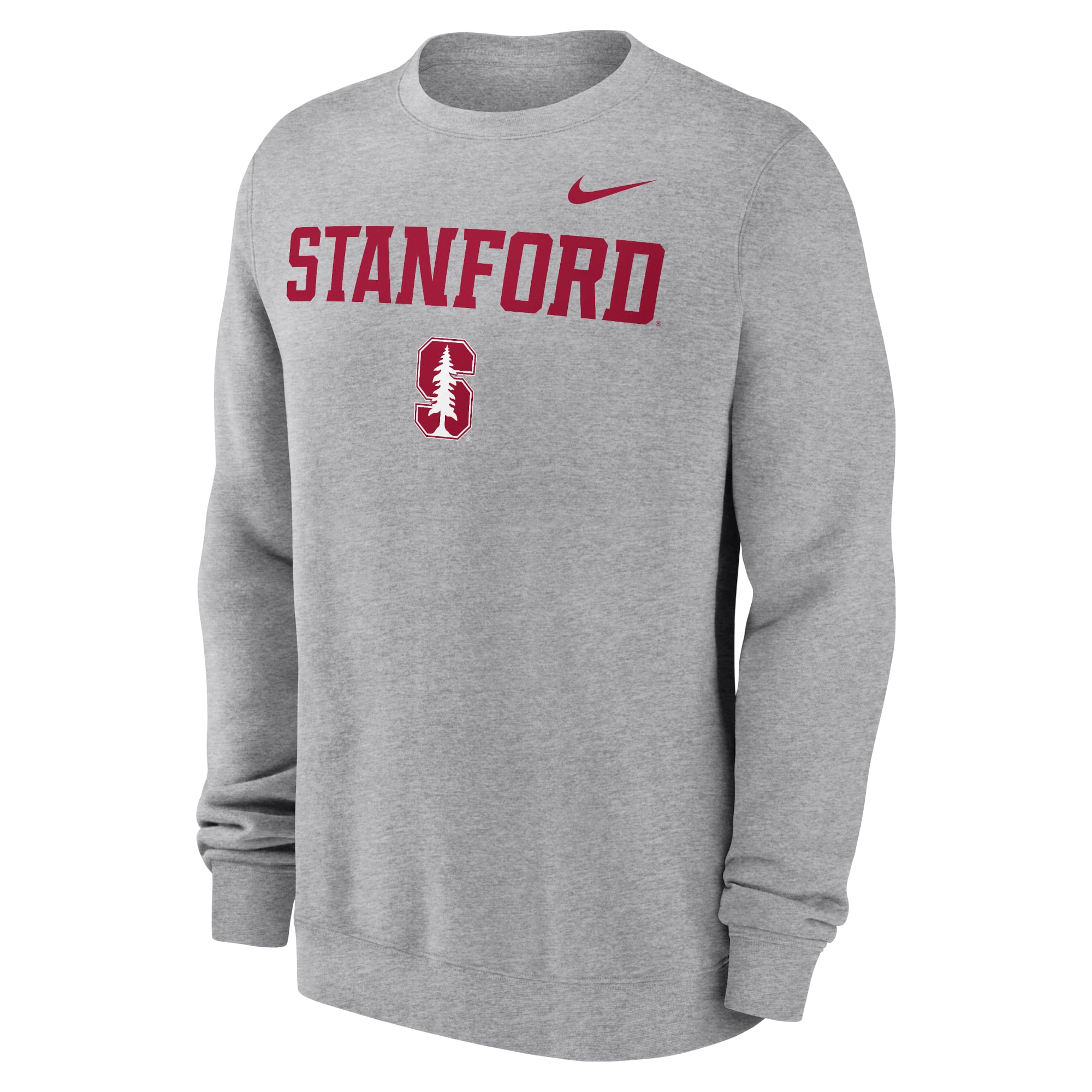 Sweat-shirt à enfiler Nike pour homme, gris chiné Stanford Cardinal Primetime Primary Stack